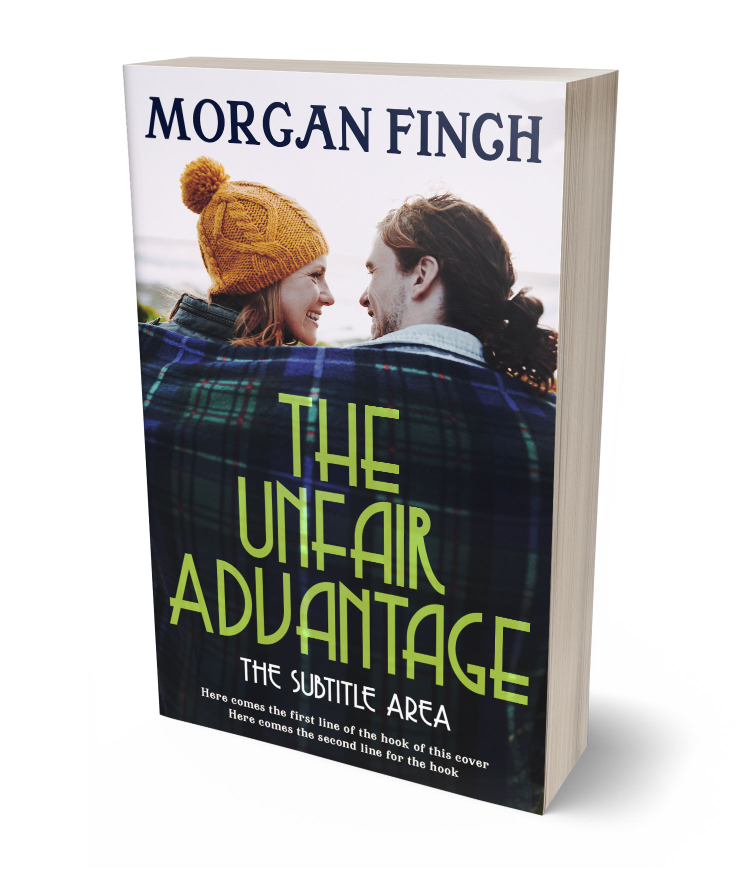 3D view of Premade Romance Book Cover - Shark #36661 | BookCoverZone*