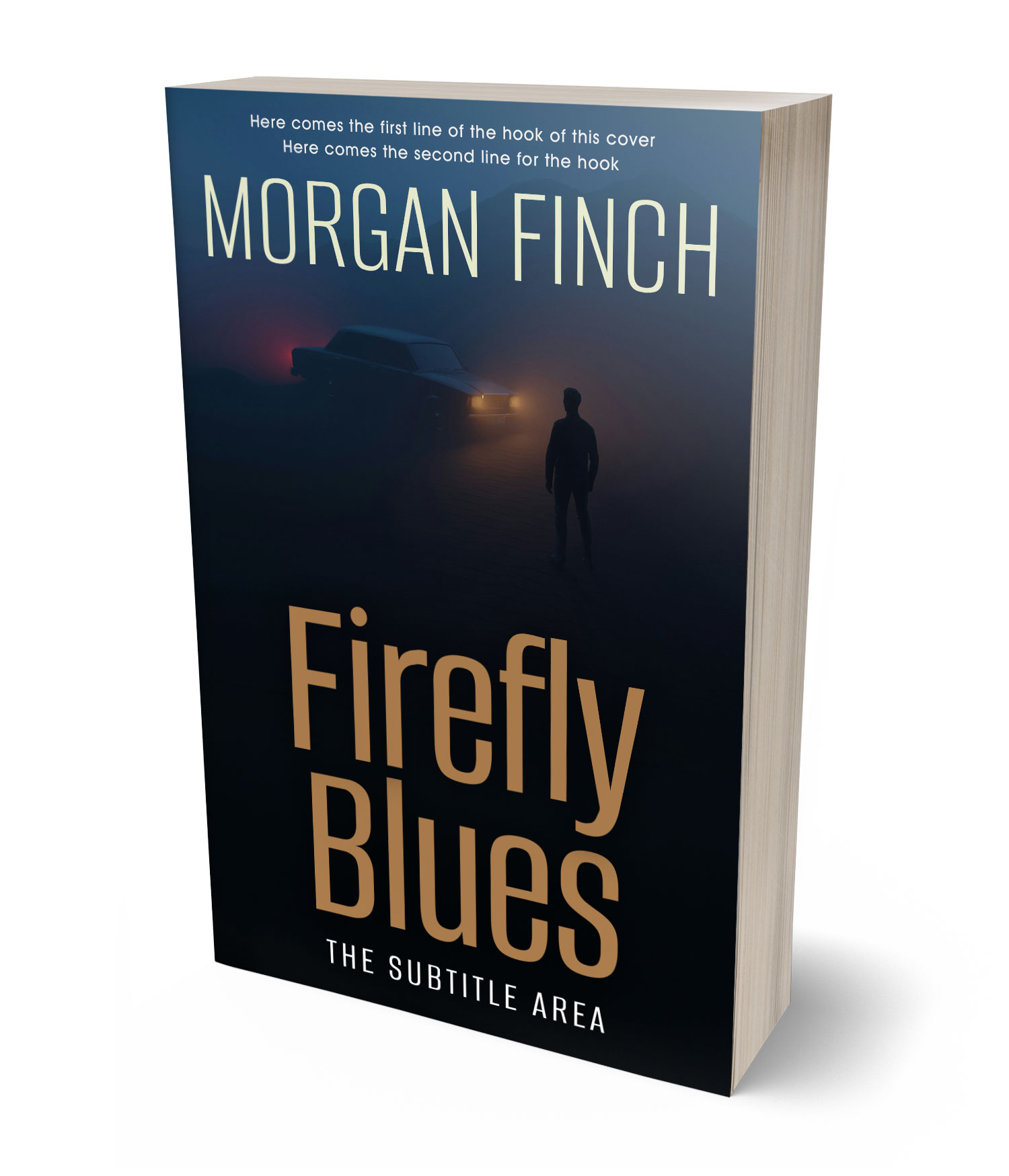 3D view of Premade Mystery & Thriller & Suspense Book Cover - Bunker #36724 | BookCoverZone