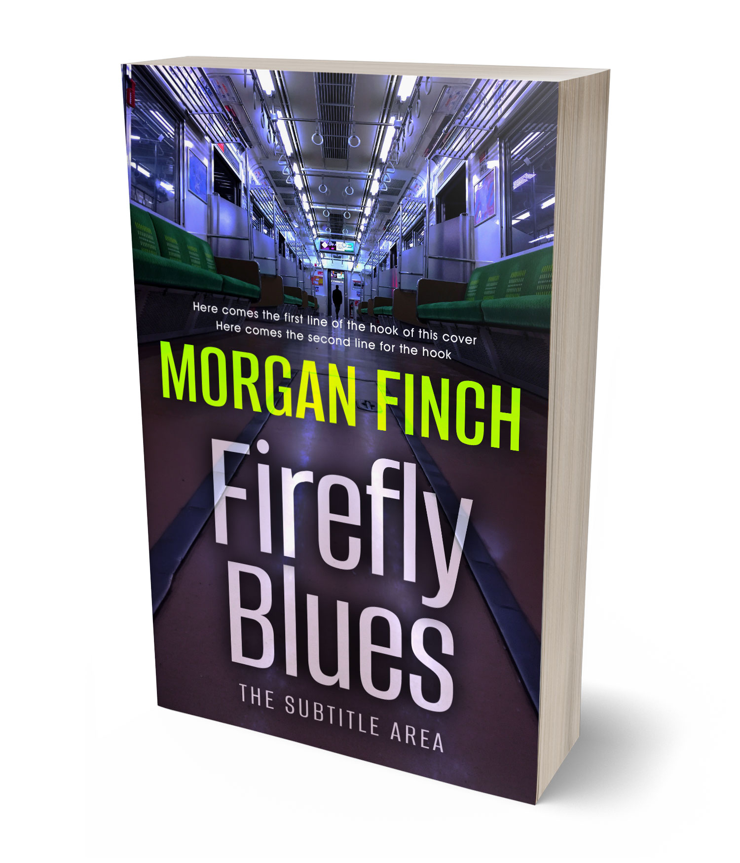 3D view of Premade Mystery & Thriller & Suspense Book Cover - Steel Gray #36728 | BookCoverZone