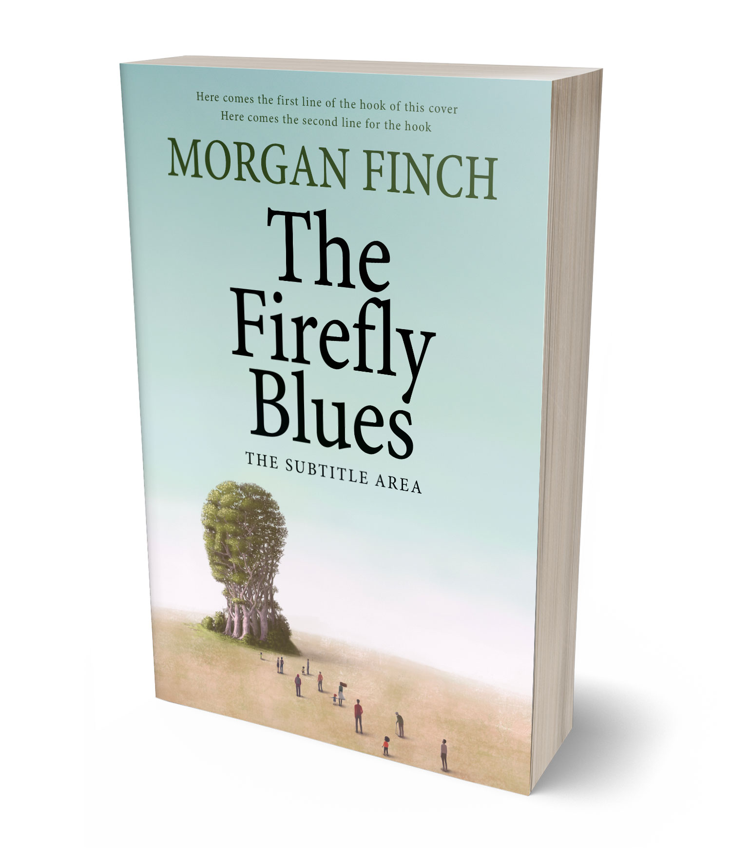 3D view of Premade Poetry Book Cover - Conch #36747 | BookCoverZone*