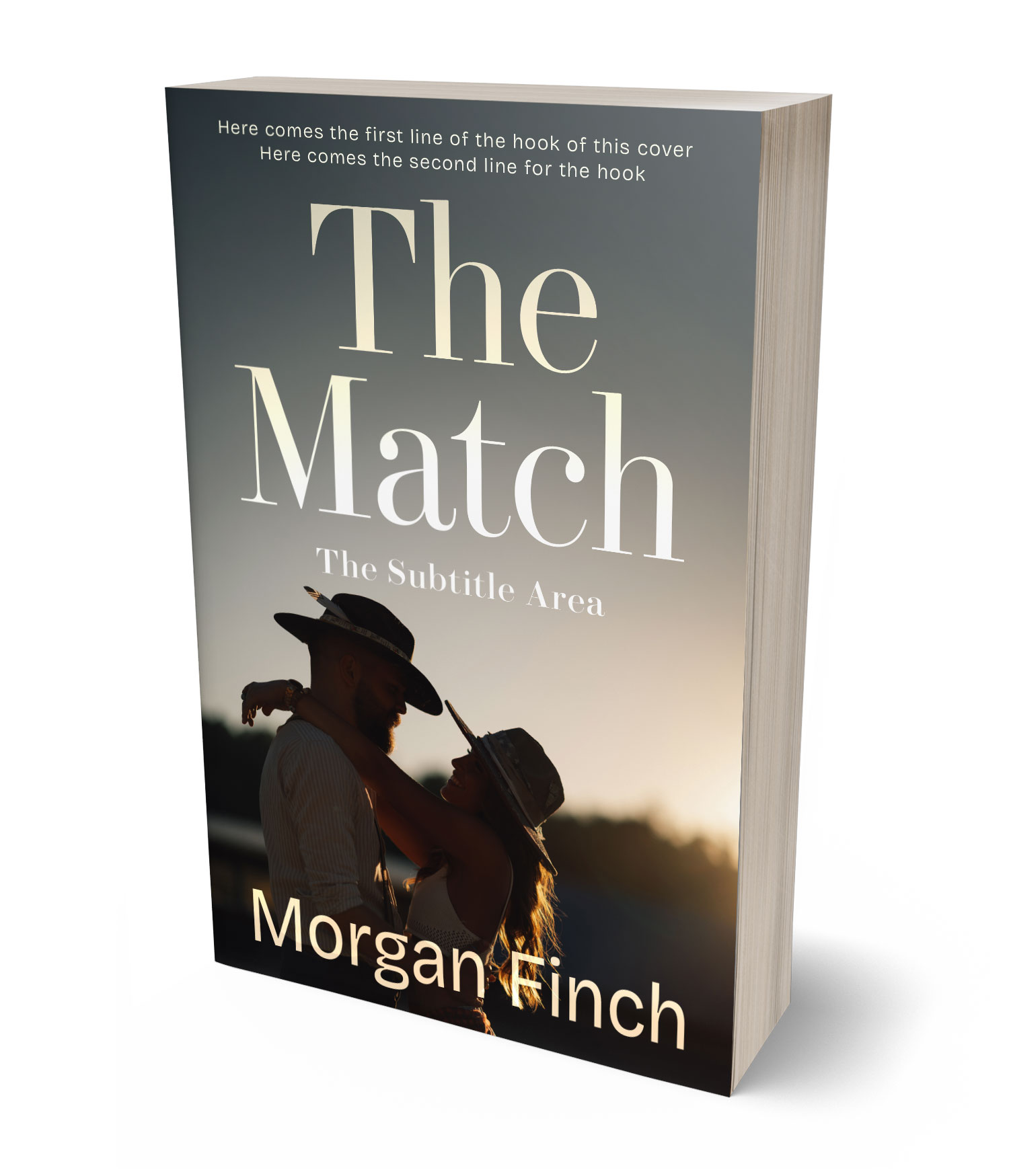 3D view of Premade Romance Book Cover - Dune #36758 | BookCoverZone*