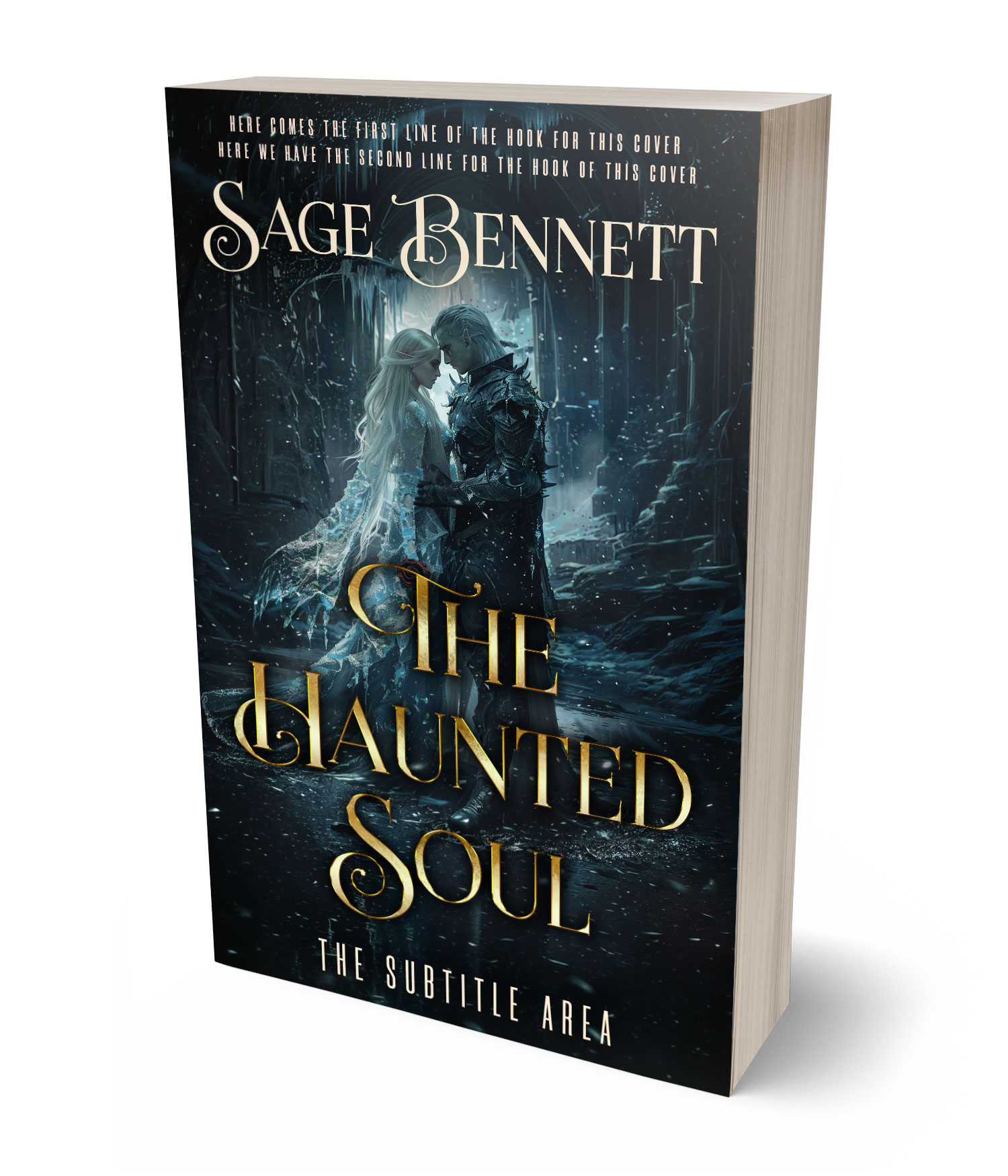 3D view of Premade Fantasy Book Cover - Bunker #36770 | BookCoverZone*
