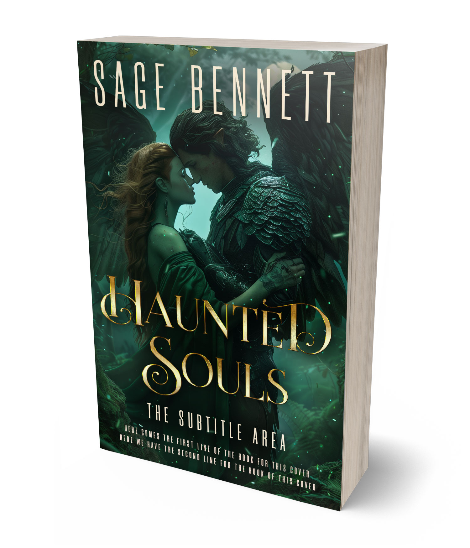 3D view of Premade Fantasy Book Cover - Aztec #36773 | BookCoverZone