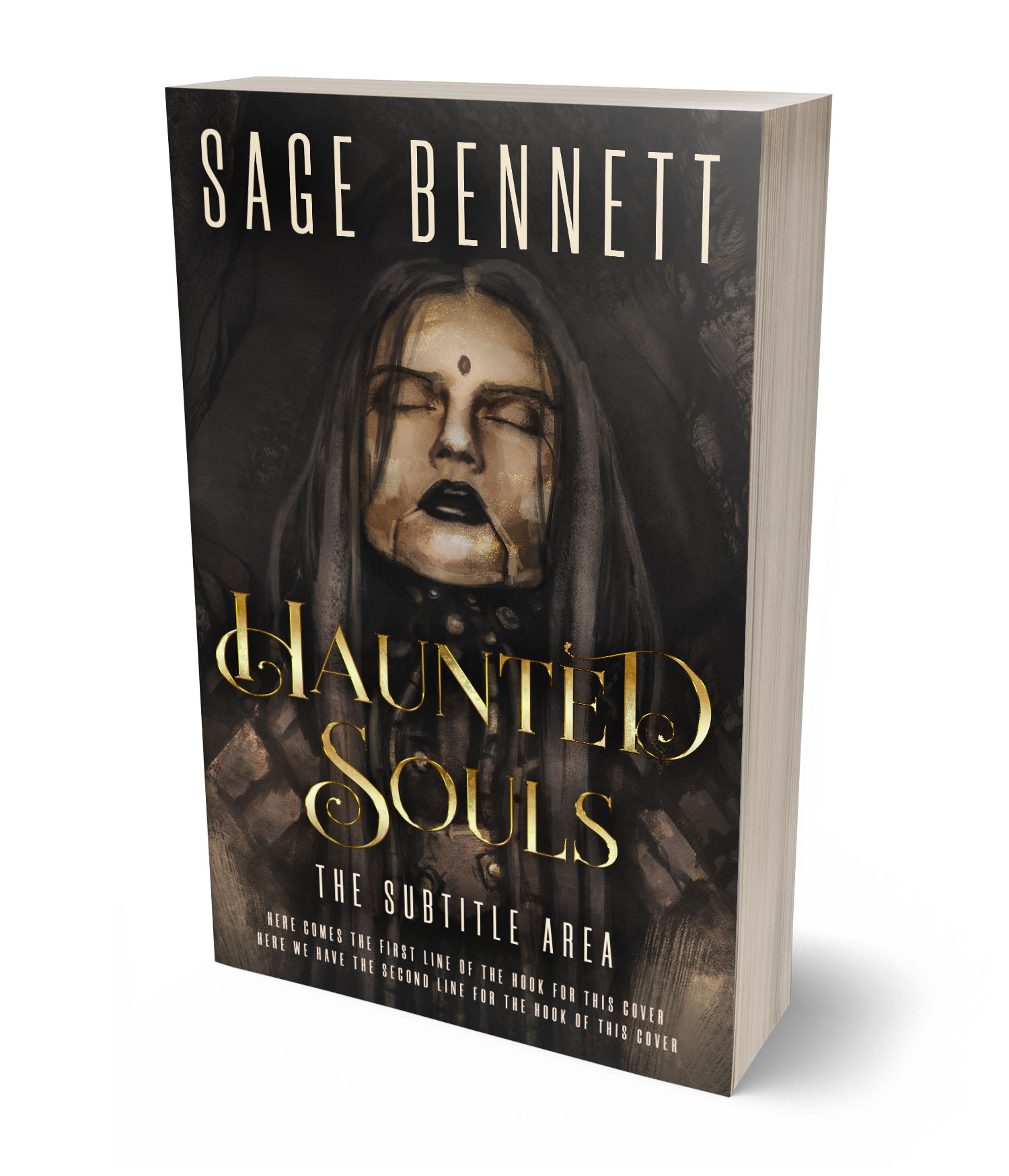 3D view of Premade Fantasy Book Cover - Dune #36775 | BookCoverZone