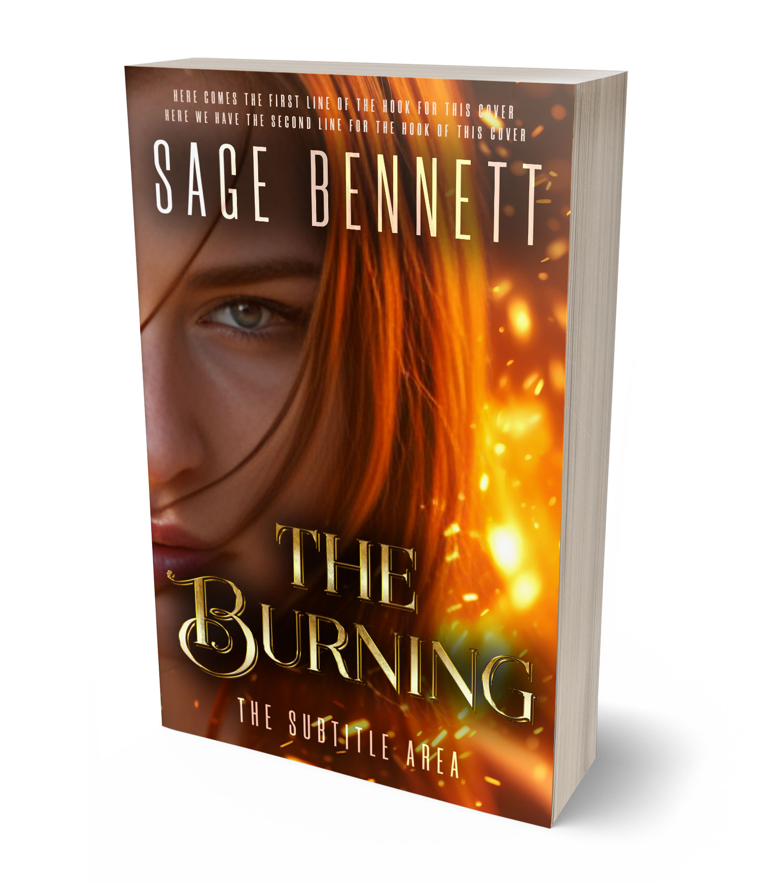 3D view of Premade Fantasy Book Cover - Espresso #36791 | BookCoverZone