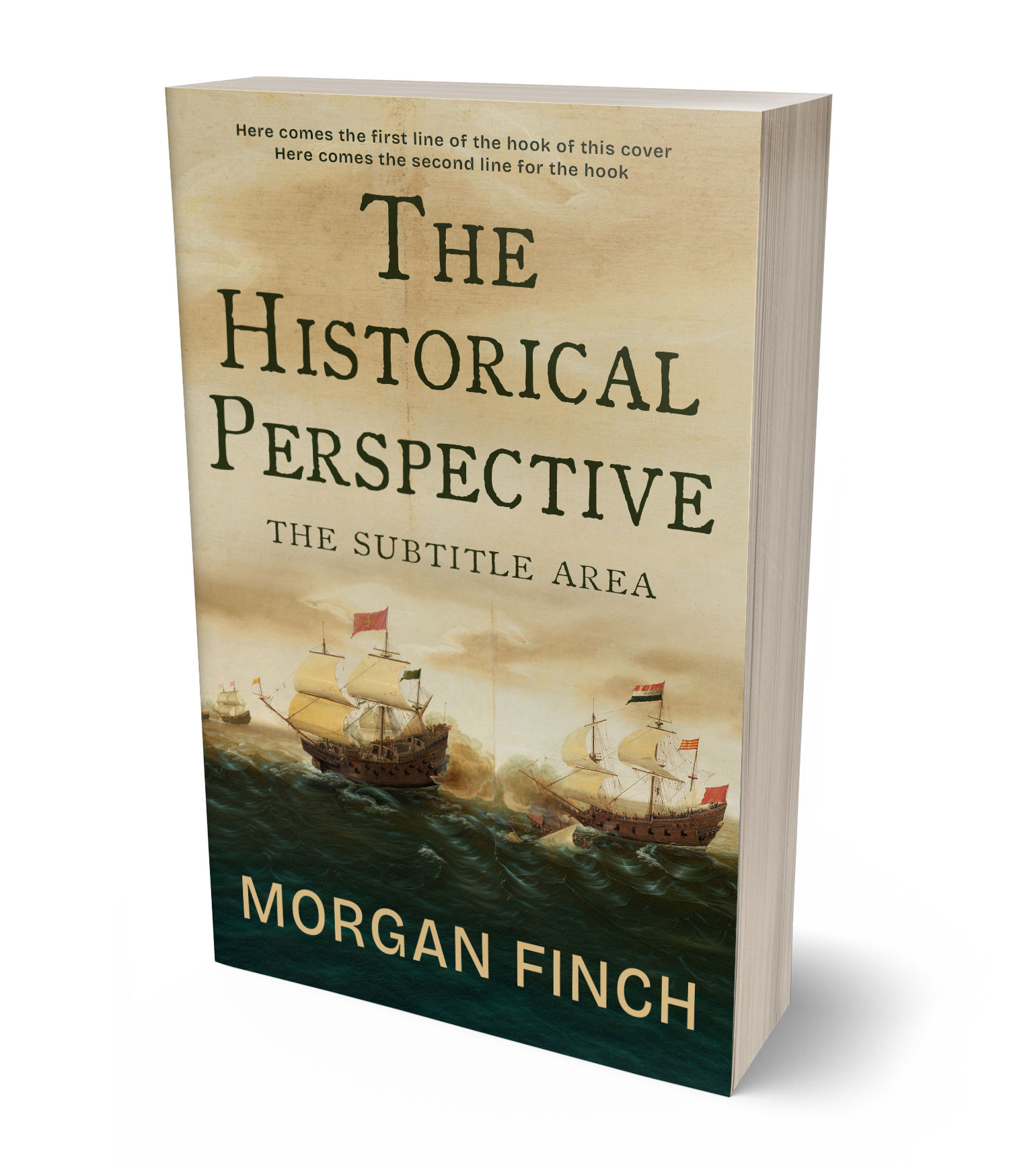 3D view of Premade Historical Book Cover - Sorrell Brown #36798 | BookCoverZone*