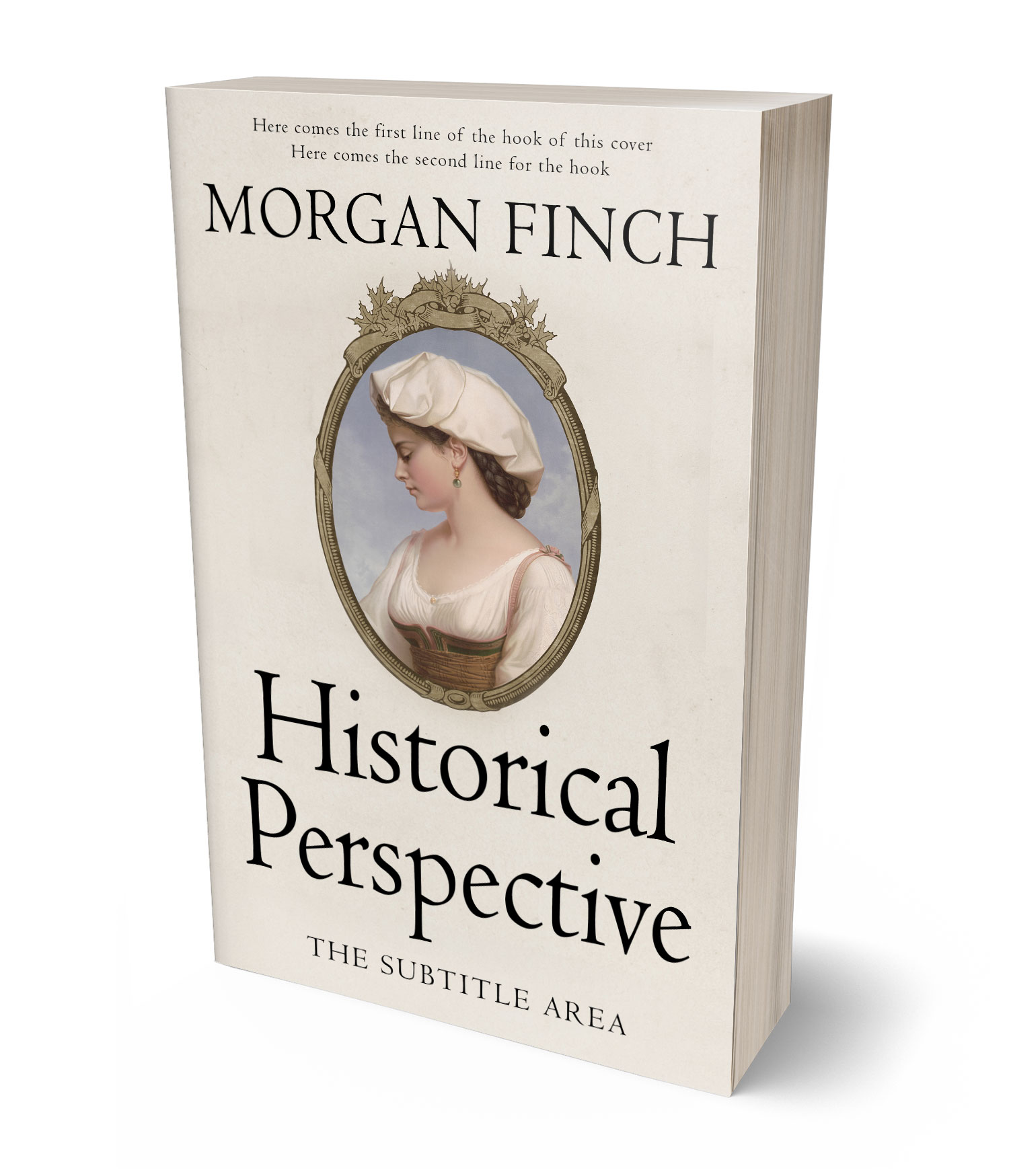 3D view of Premade Historical Book Cover - Pearl Bush #36808 | BookCoverZone*