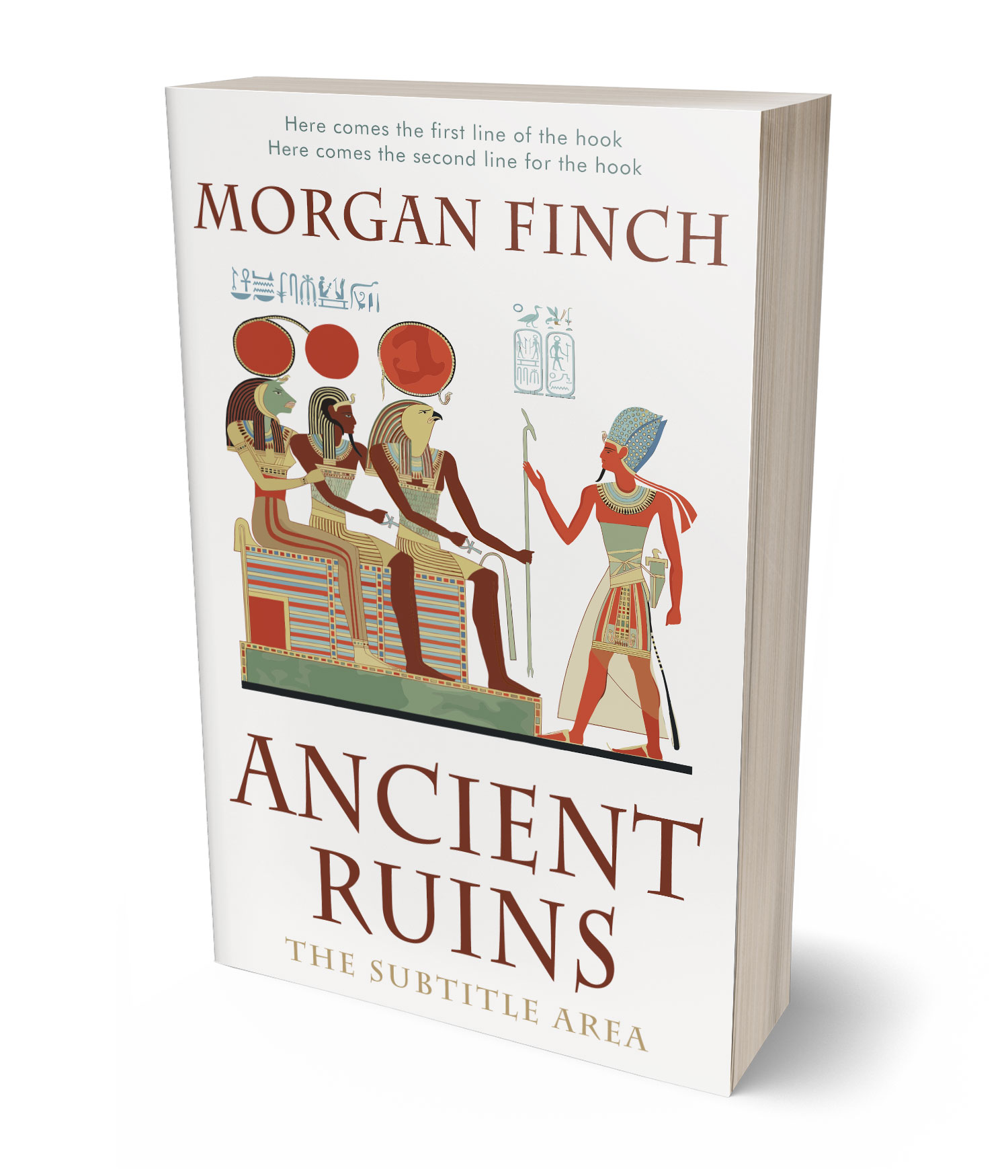 3D view of Premade Historical Book Cover - Cararra #36818 | BookCoverZone*