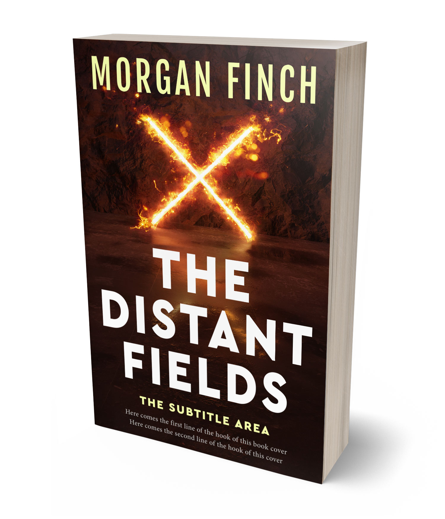 3D view of Premade Mystery & Thriller & Suspense Book Cover - Coffee Bean #36851 | BookCoverZone*