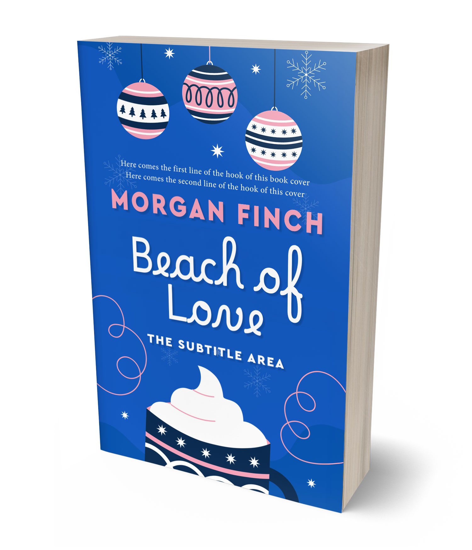 3D view of Premade Romance Book Cover - Denim #36857 | BookCoverZone*