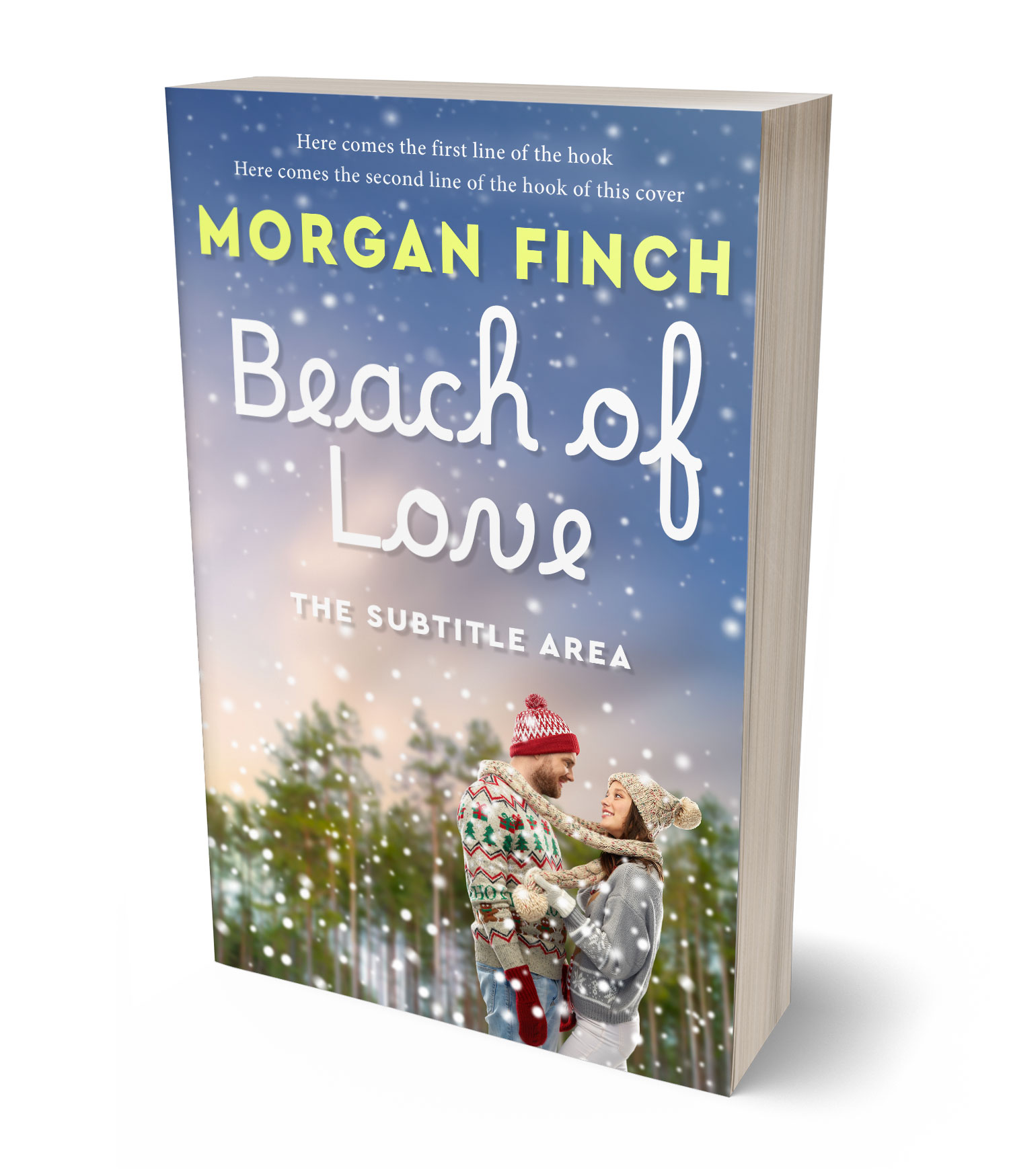 3D view of Premade Romance Book Cover - Cotton Seed #36862 | BookCoverZone*