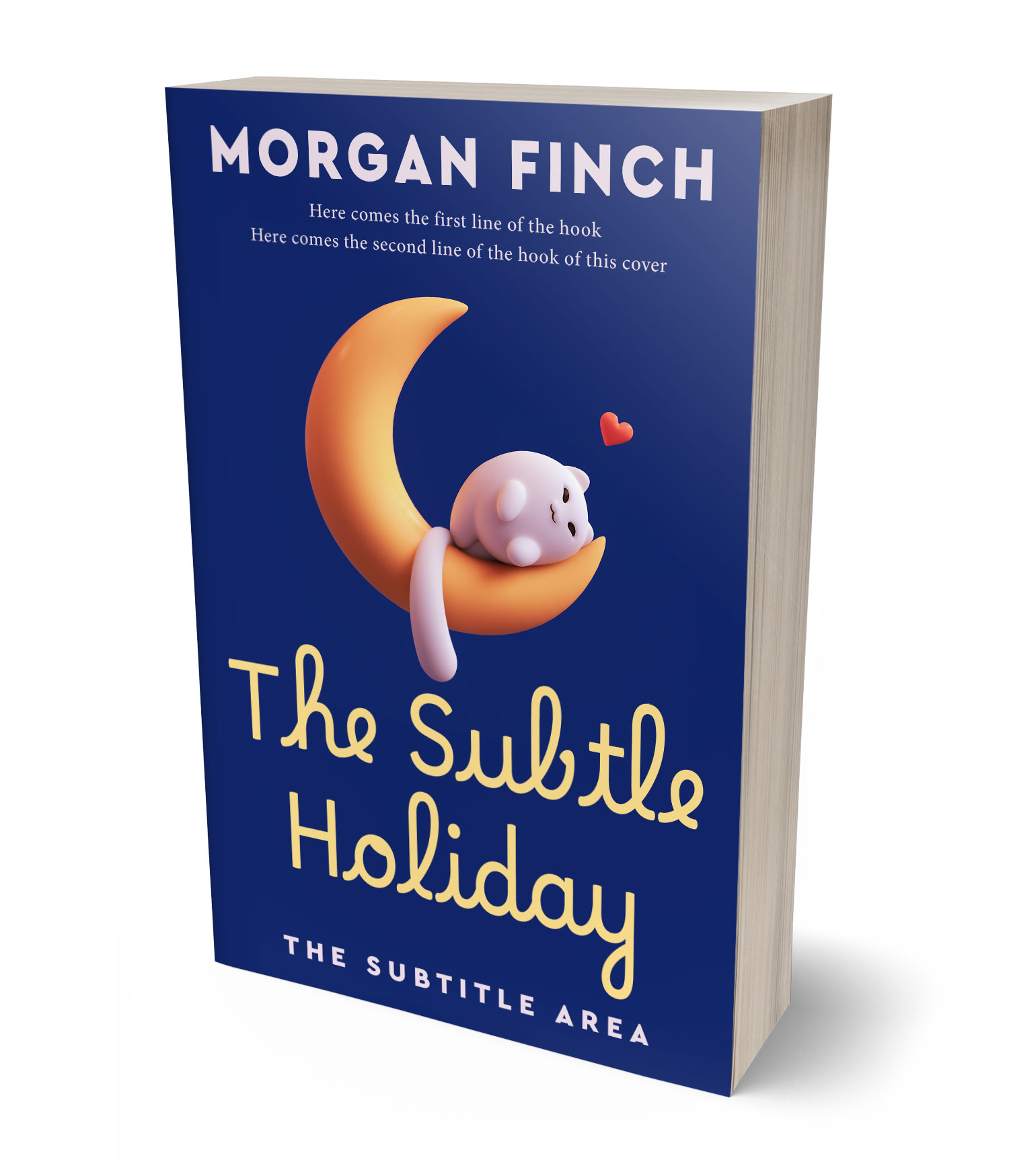 3D view of Premade Children's Book Cover - Lucky Point #36876 | BookCoverZone*