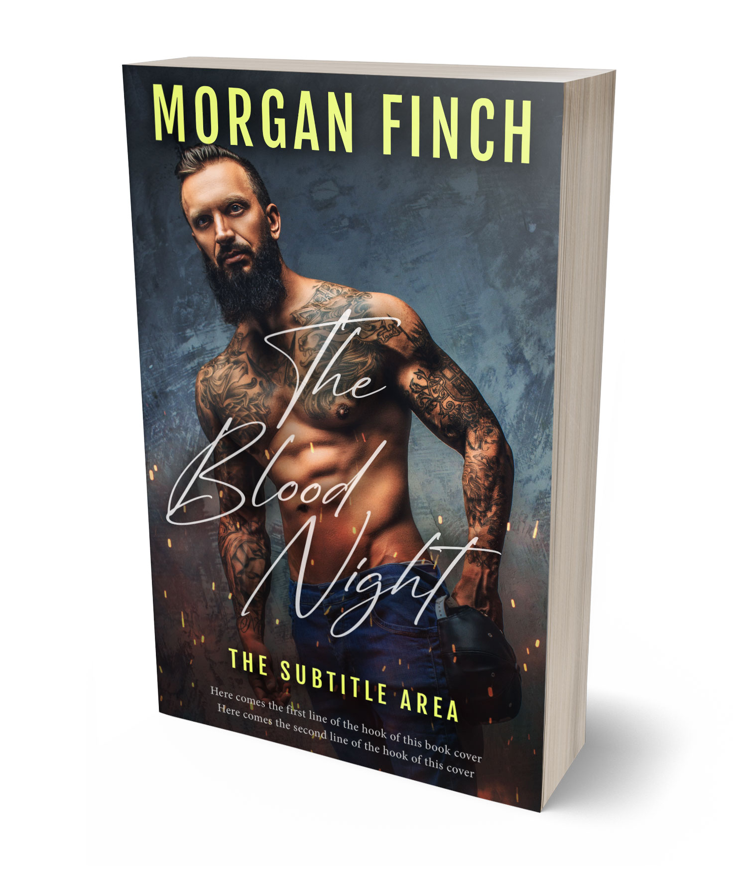 3D view of Premade Romance Book Cover - Tuna #36893 | BookCoverZone*