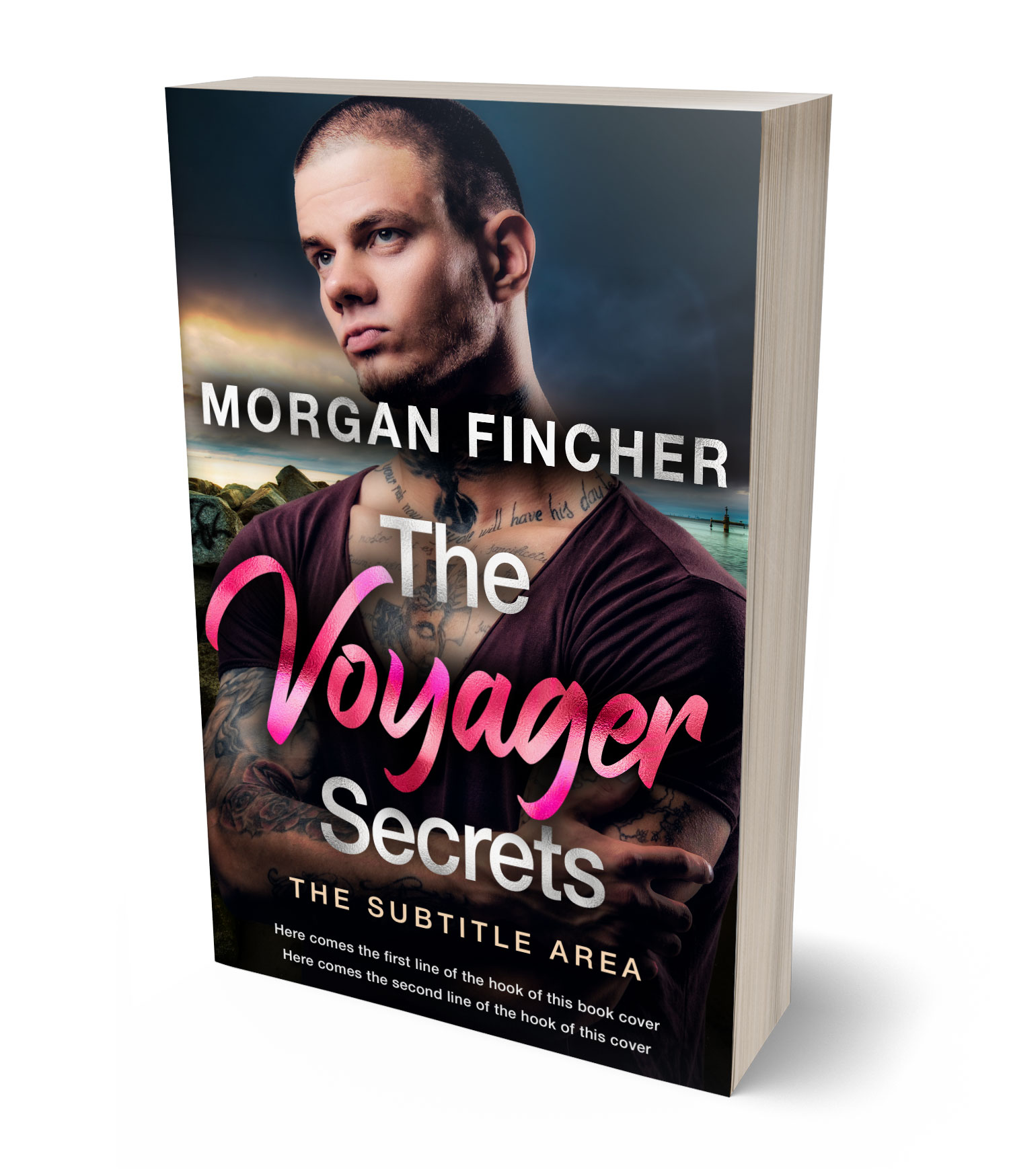 3D view of Premade Mystery & Thriller & Suspense Book Cover - Can Can #36919 | BookCoverZone*