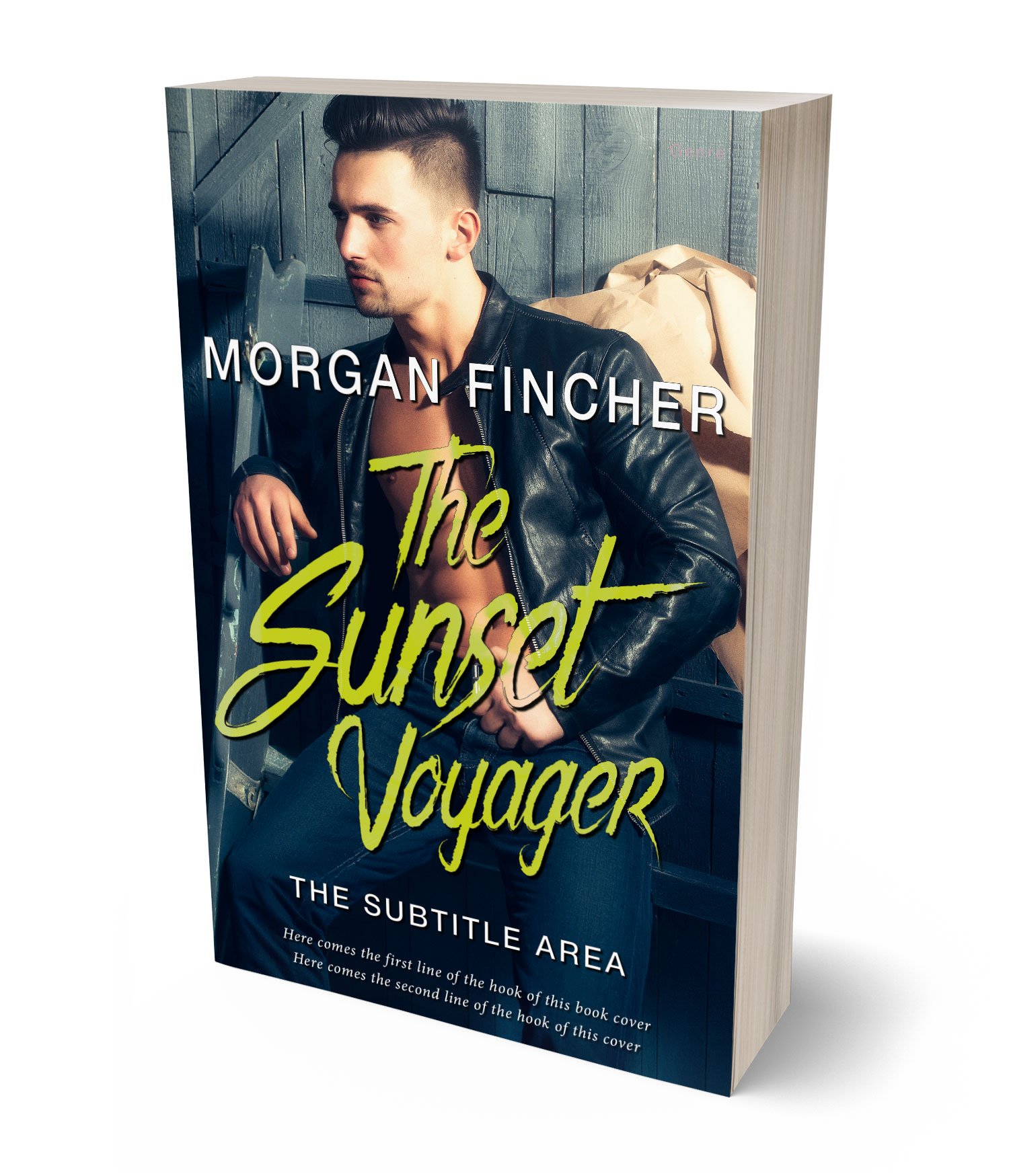 3D view of Premade Romance Book Cover - Laser #36934 | BookCoverZone