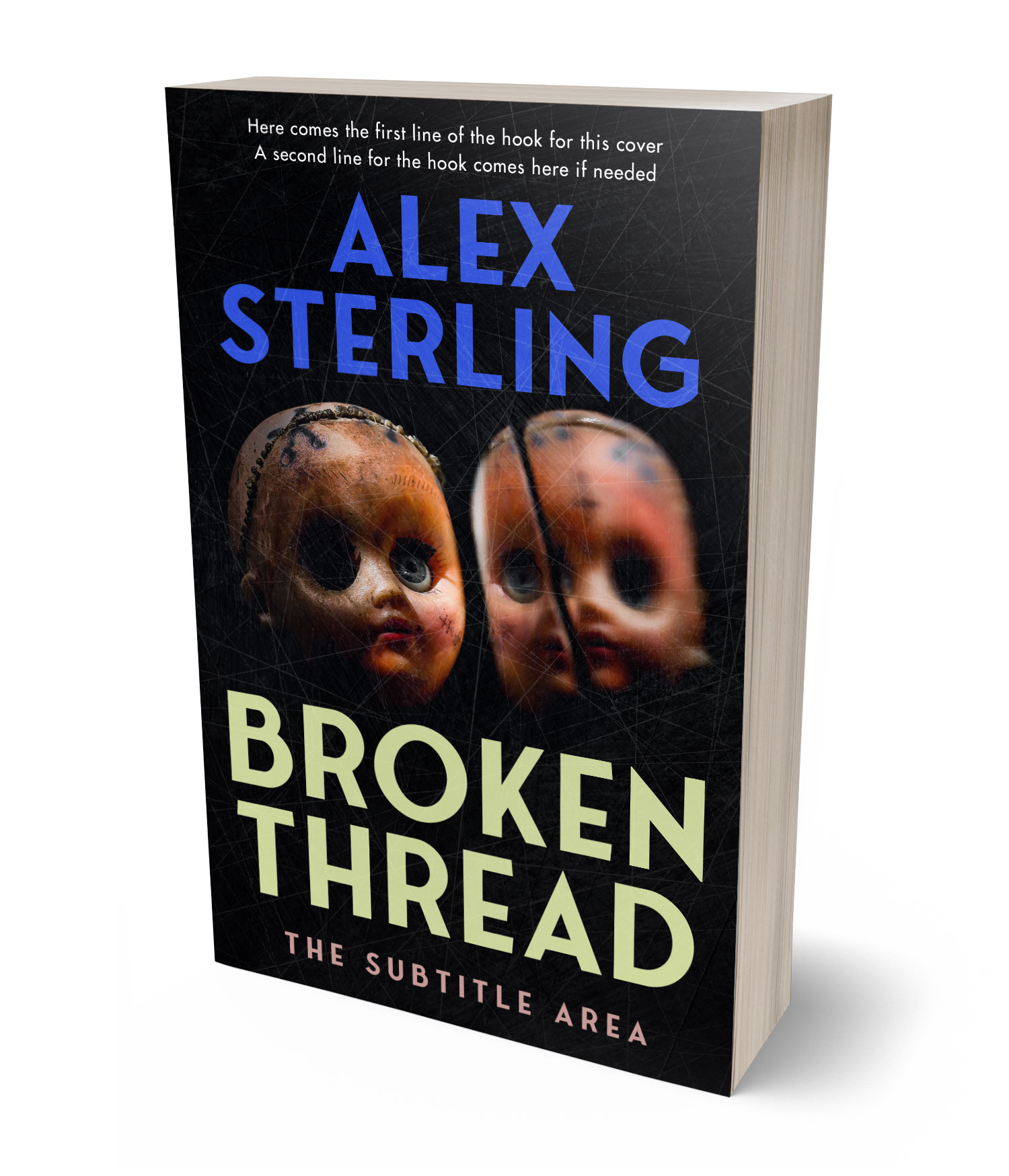 3D view of Premade Horror Book Cover - Sorrell Brown #36940 | BookCoverZone