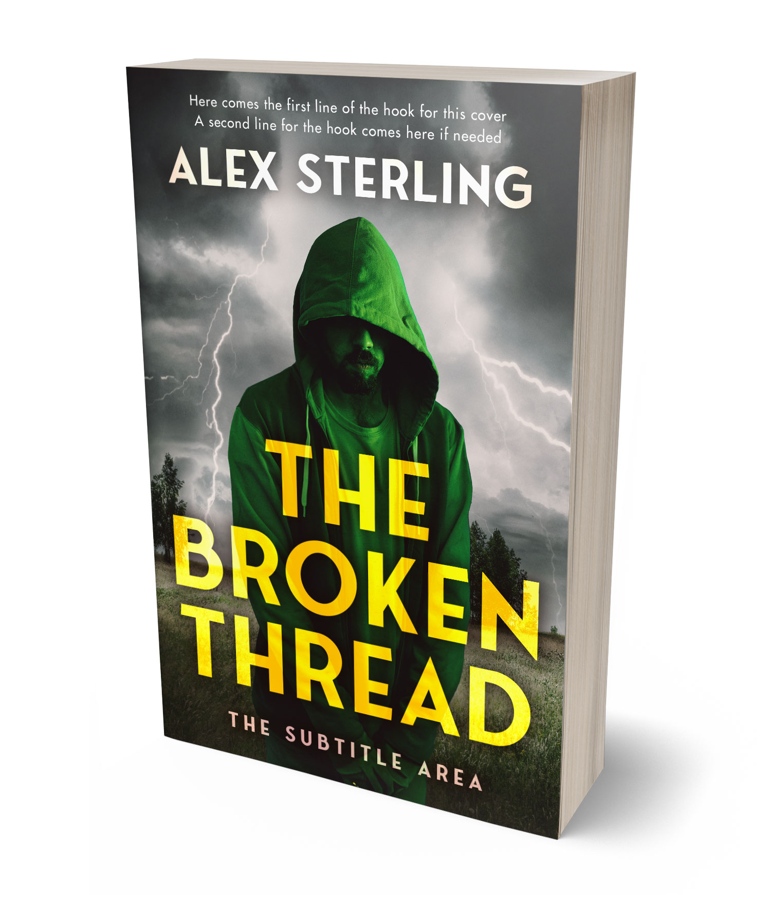 3D view of Premade Mystery & Thriller & Suspense Book Cover - Chenin #36941 | BookCoverZone