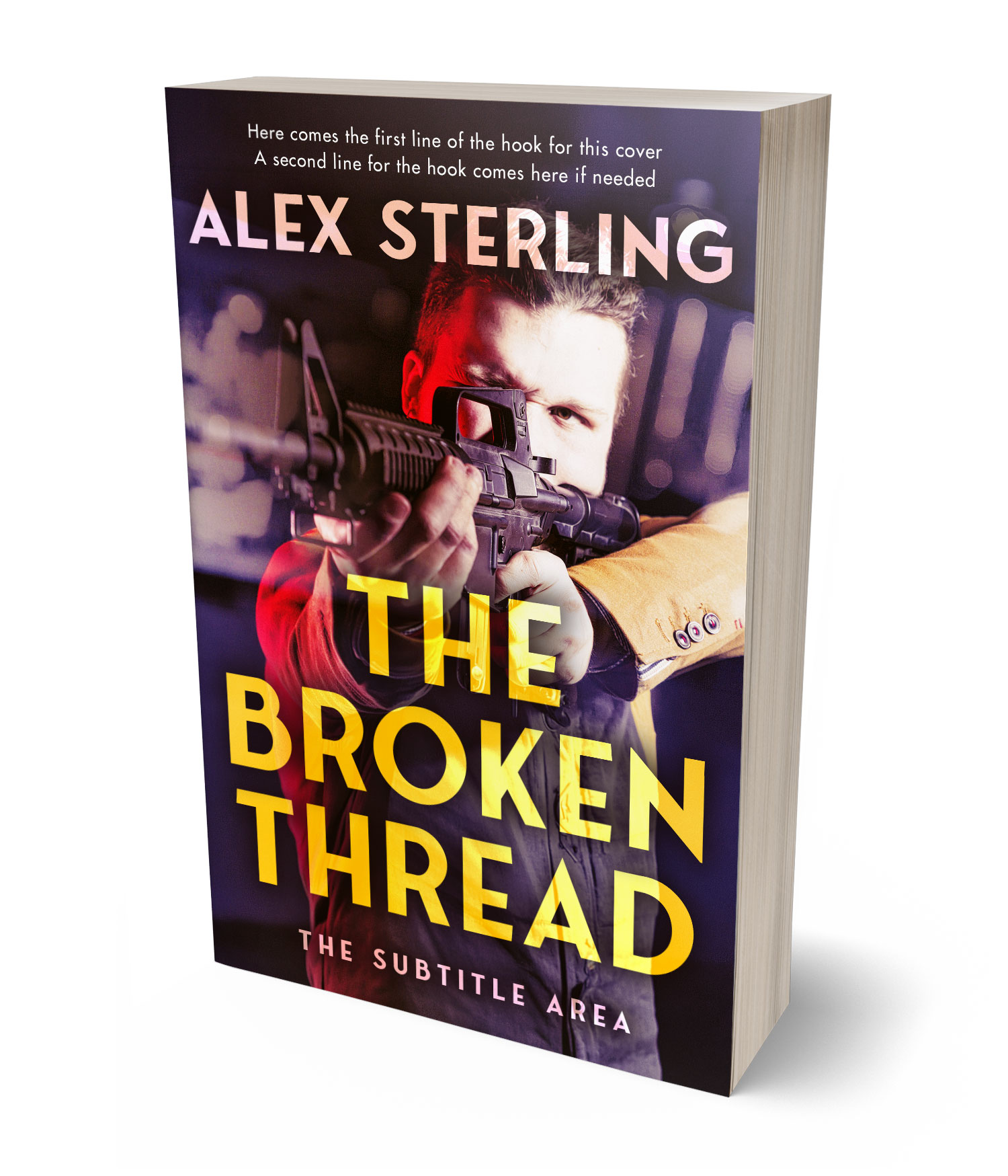 3D view of Premade Mystery & Thriller & Suspense Book Cover - Rob Roy #36942 | BookCoverZone