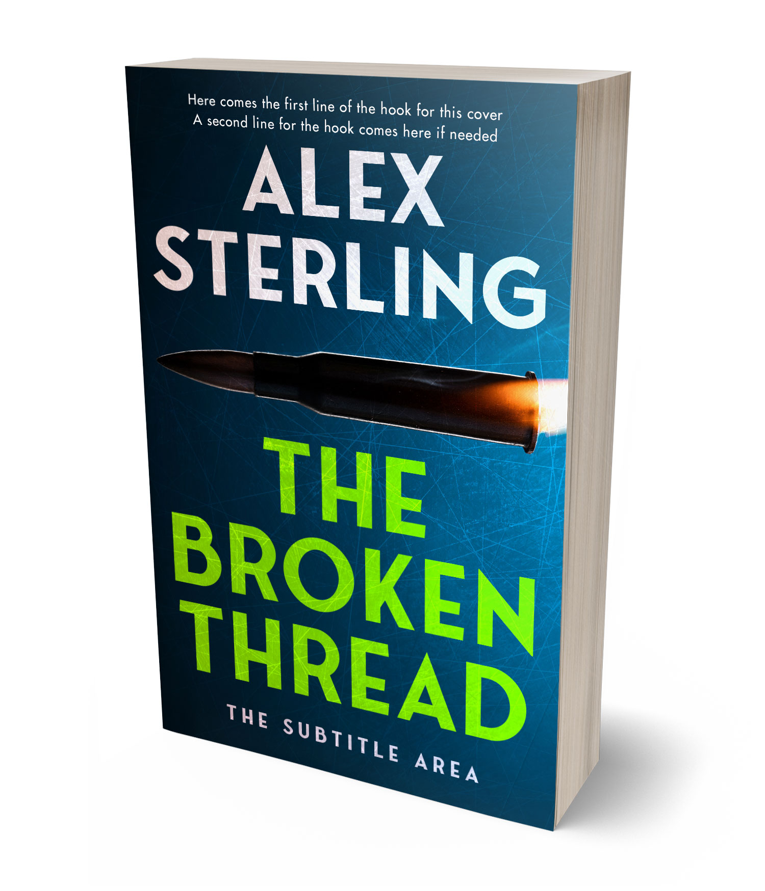 3D view of Premade Mystery & Thriller & Suspense Book Cover - Tiber #36946 | BookCoverZone