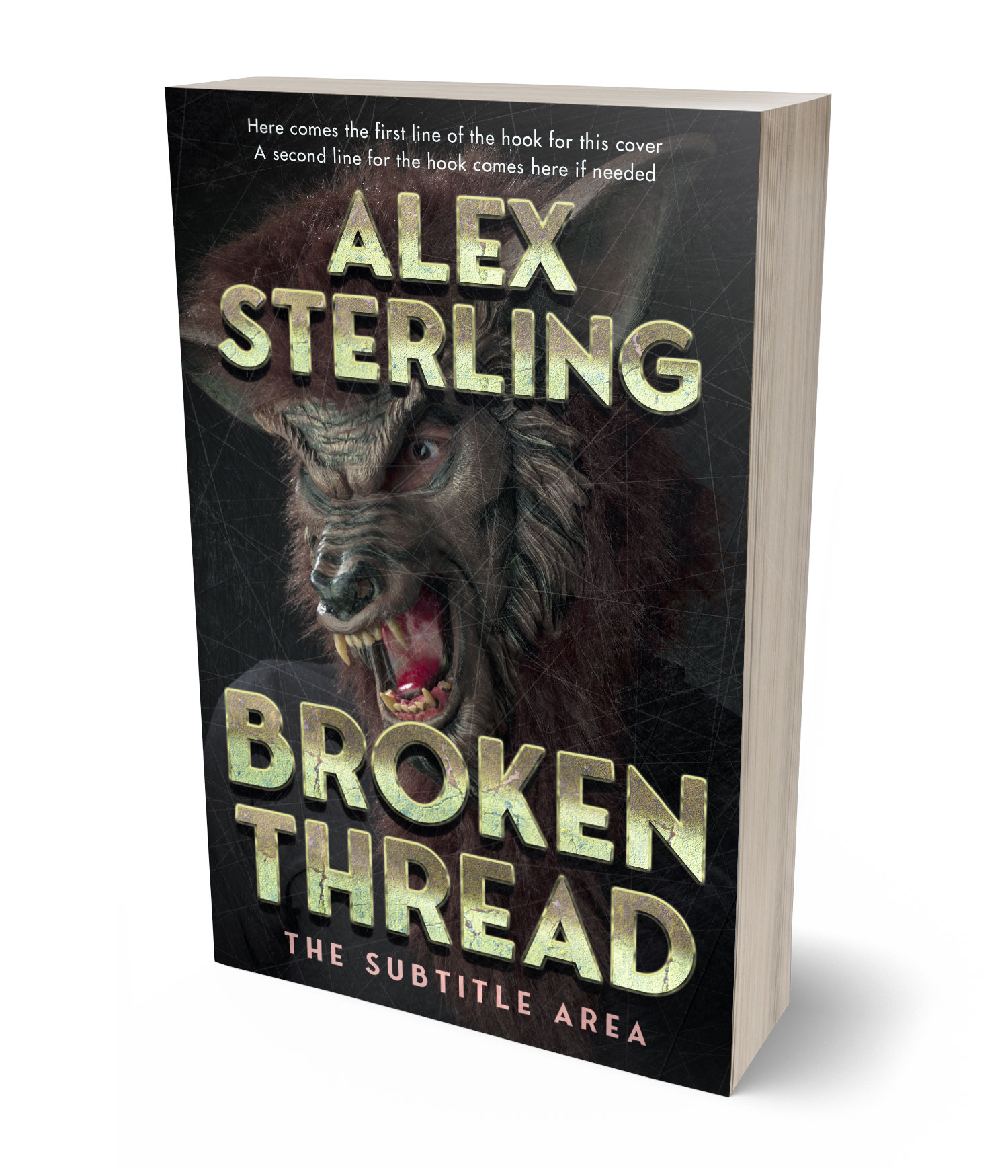 3D view of Premade Horror Book Cover - Mine Shaft #36949 | BookCoverZone*
