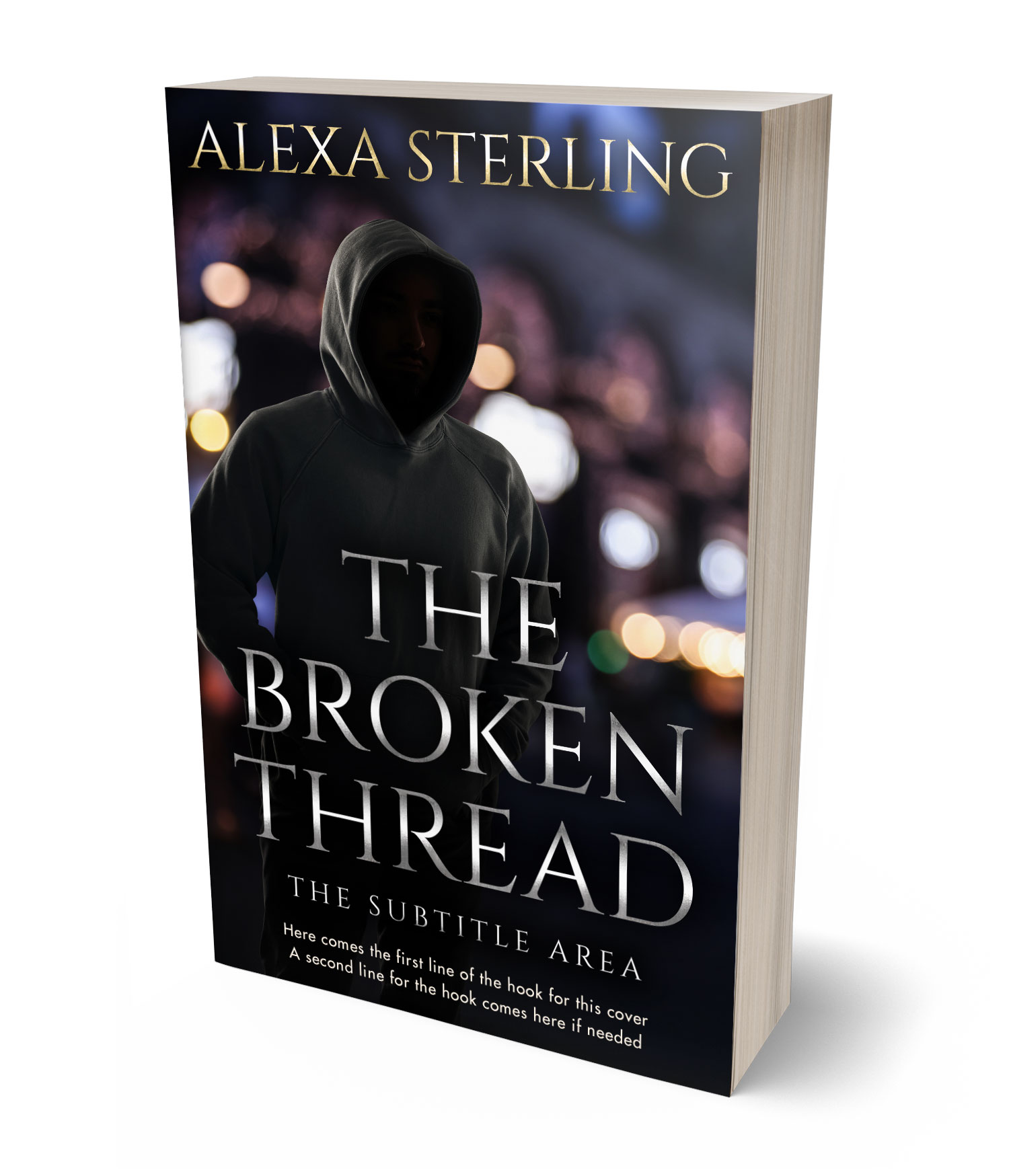 3D view of Premade Mystery & Thriller & Suspense Book Cover - Woodsmoke #36969 | BookCoverZone*