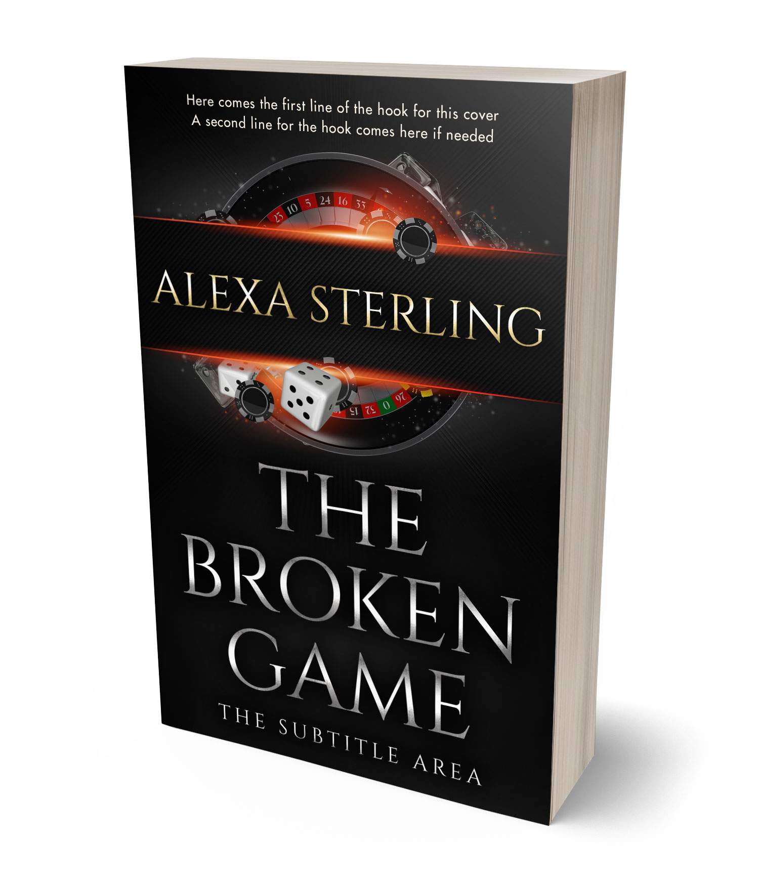 3D view of Premade Mystery & Thriller & Suspense Book Cover - Cod Gray #36970 | BookCoverZone
