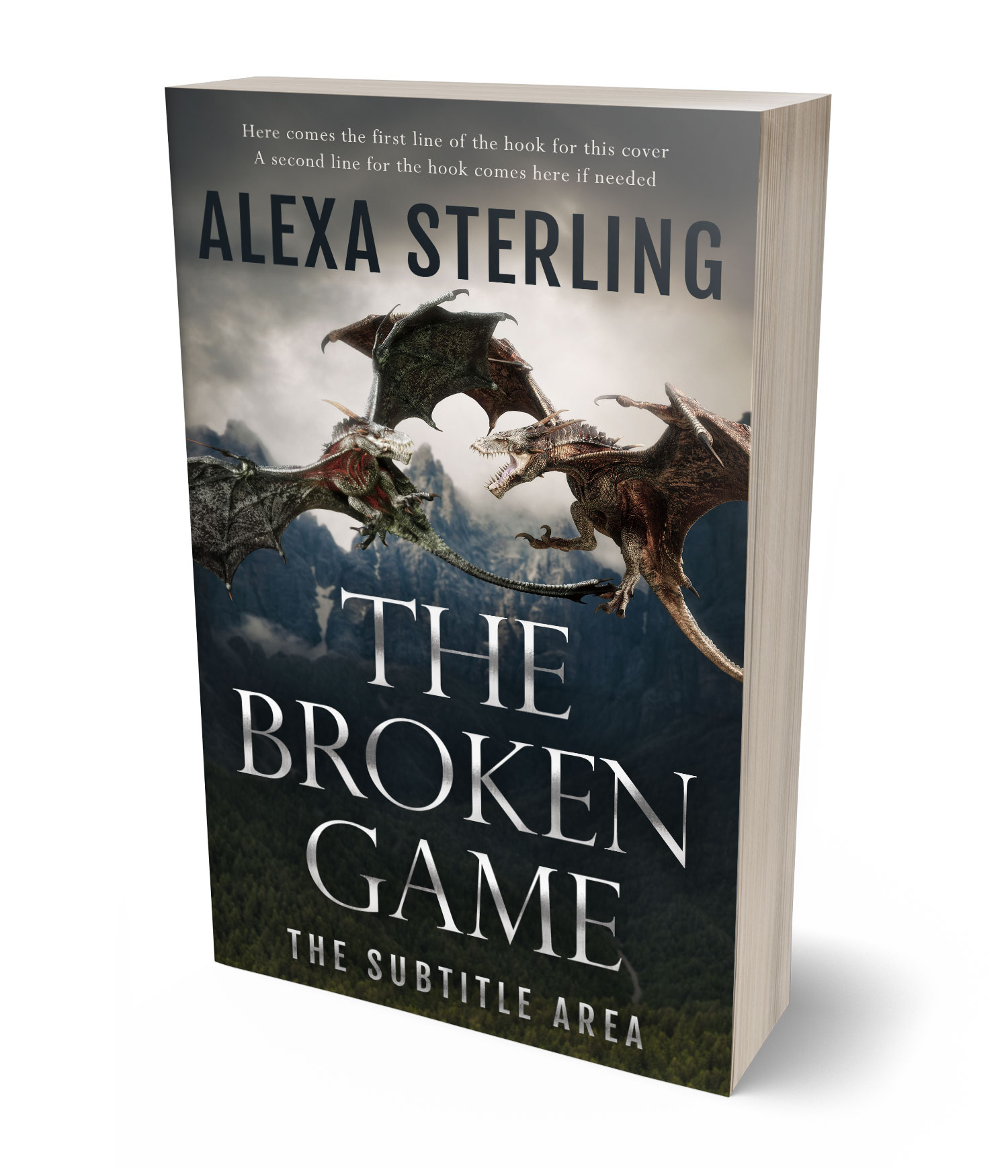 3D view of Premade Fantasy Book Cover - Outer Space #36984 | BookCoverZone