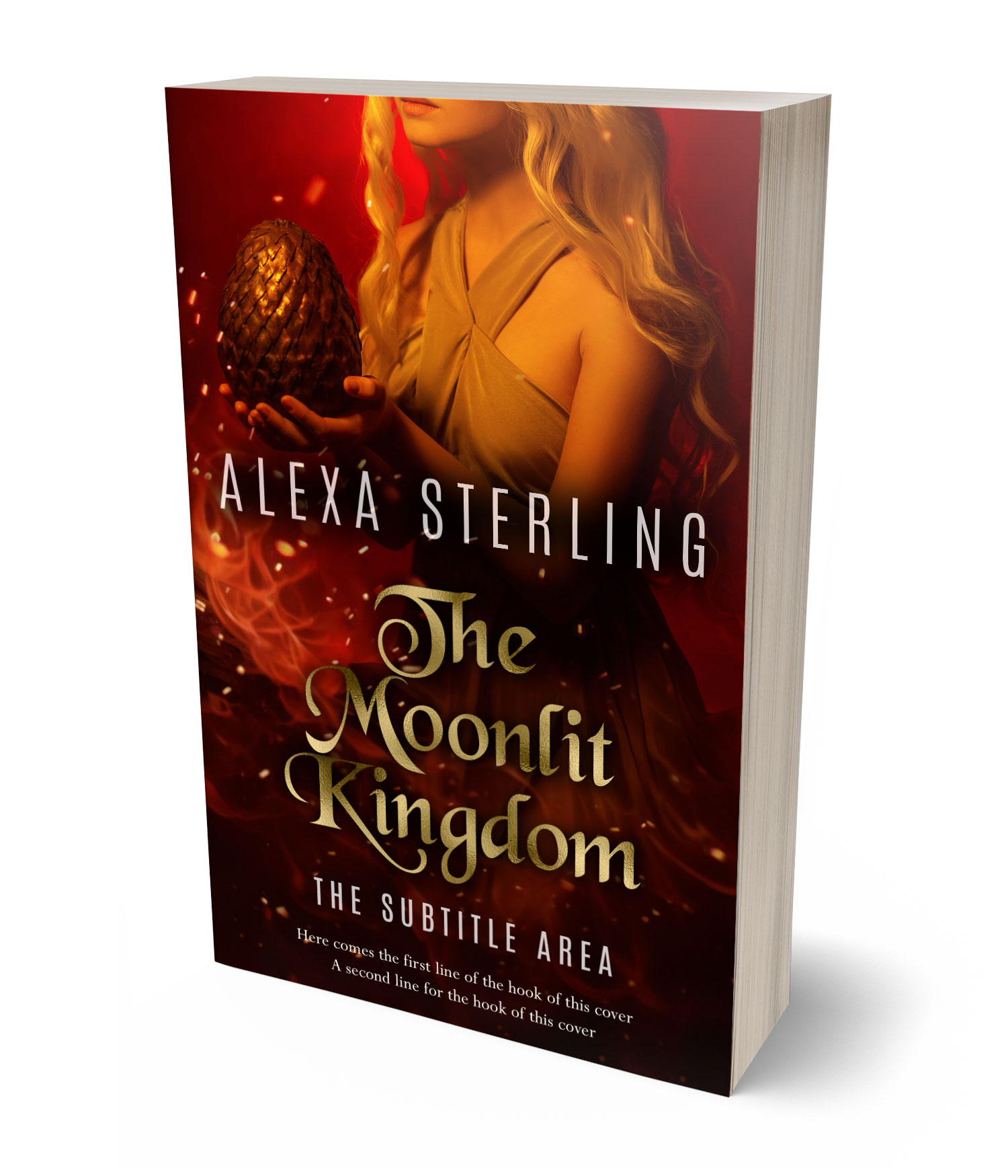 3D view of Premade Fantasy Book Cover - Piper #37012 | BookCoverZone*