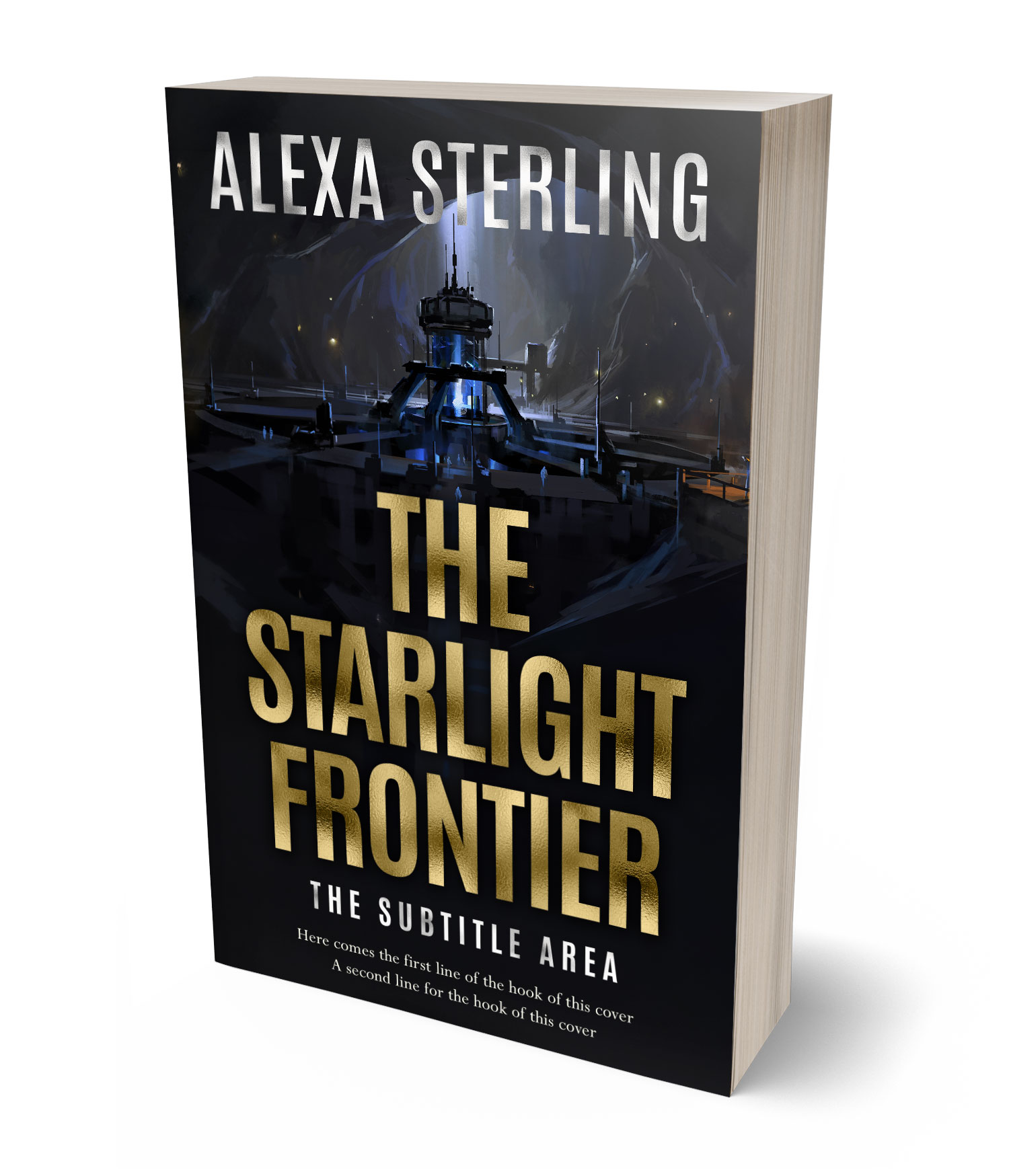 3D view of Premade Science Fiction Book Cover - Mongoose #37043 | BookCoverZone*
