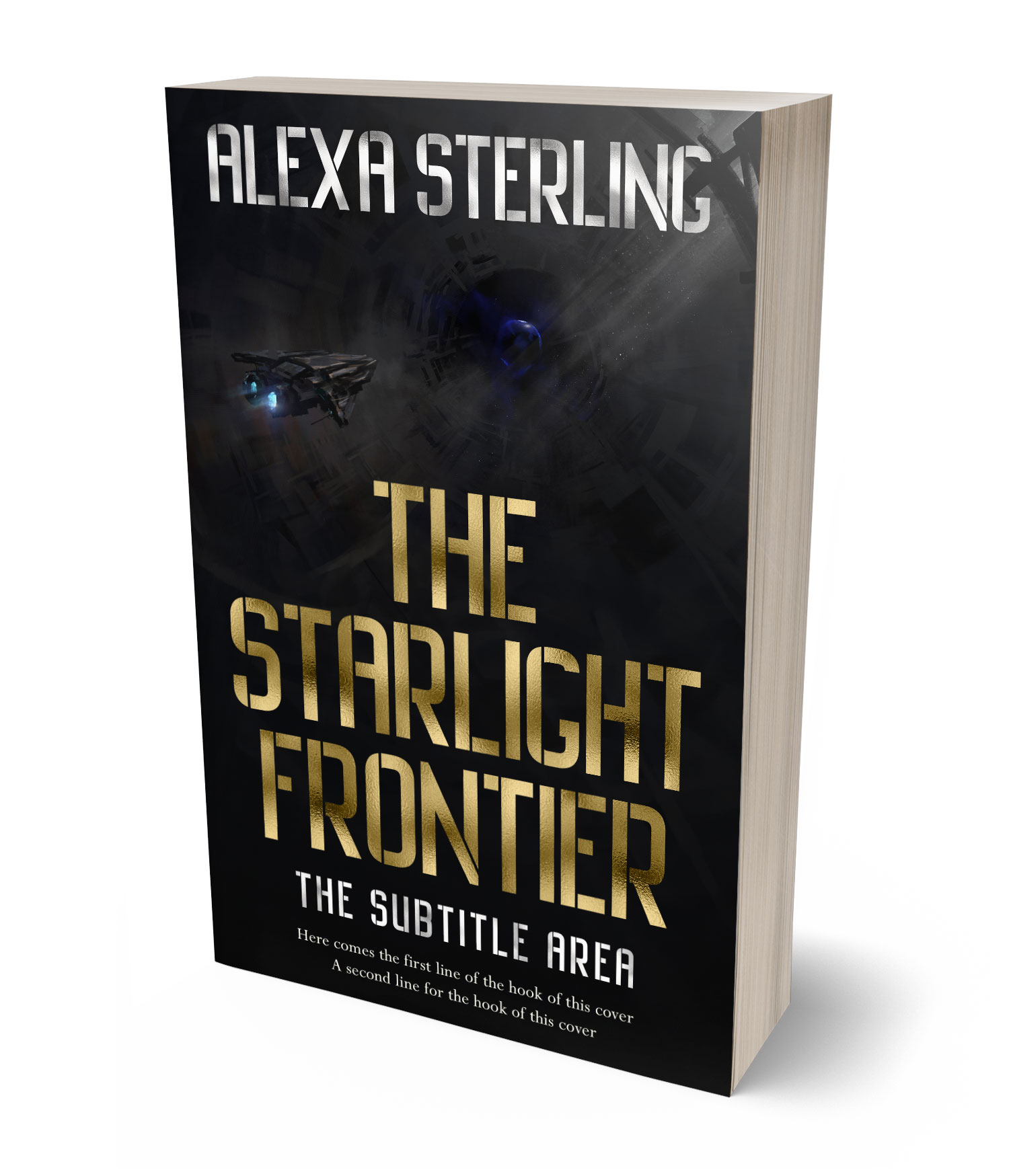 3D view of Premade Science Fiction Book Cover - Woodsmoke #37046 | BookCoverZone*