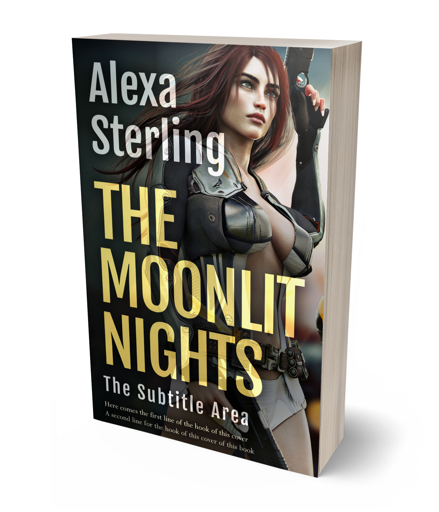 3D view of Premade Science Fiction Book Cover - Pavlova #37053 | BookCoverZone*