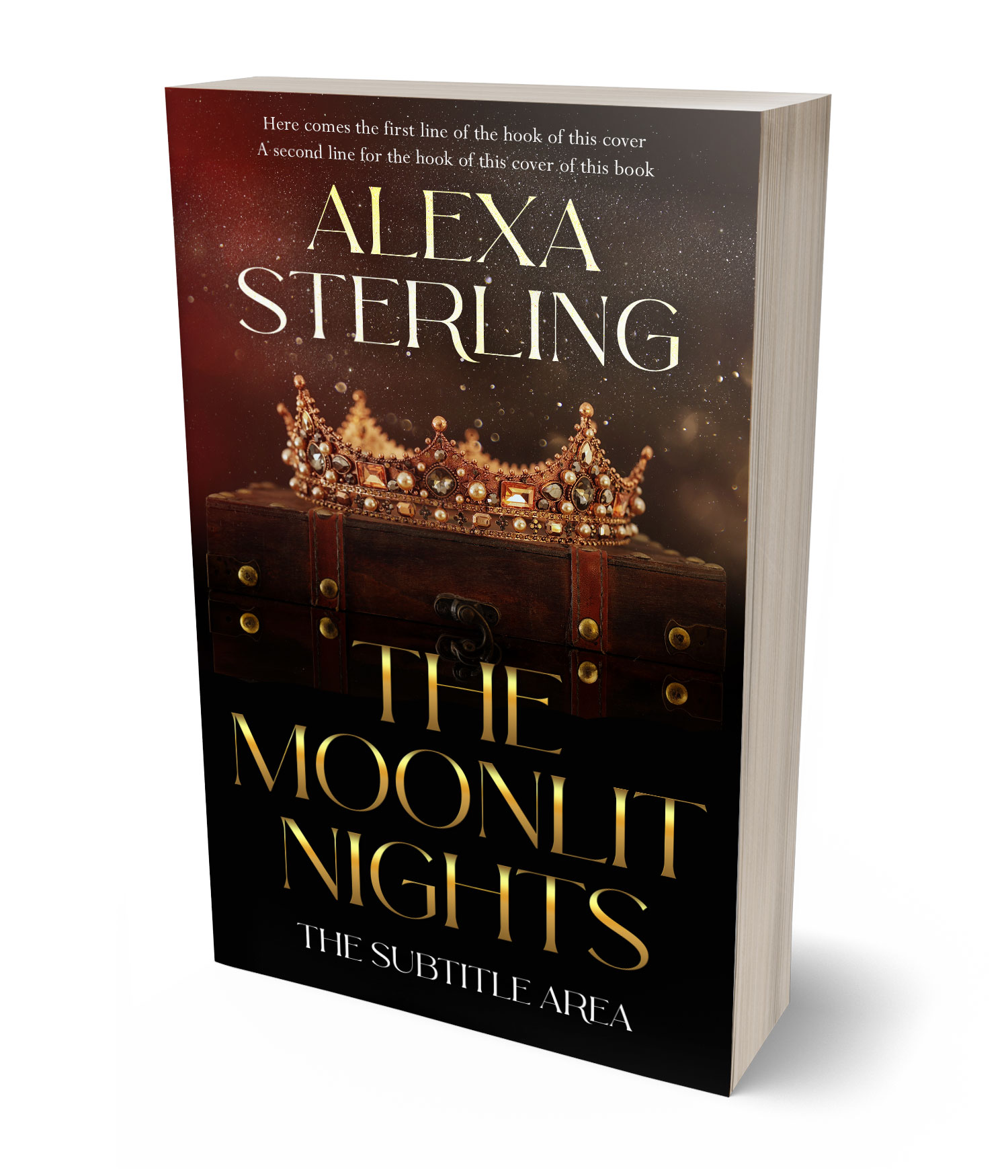 3D view of Premade Royal Romance Book Cover - Night Rider #37070 | BookCoverZone*