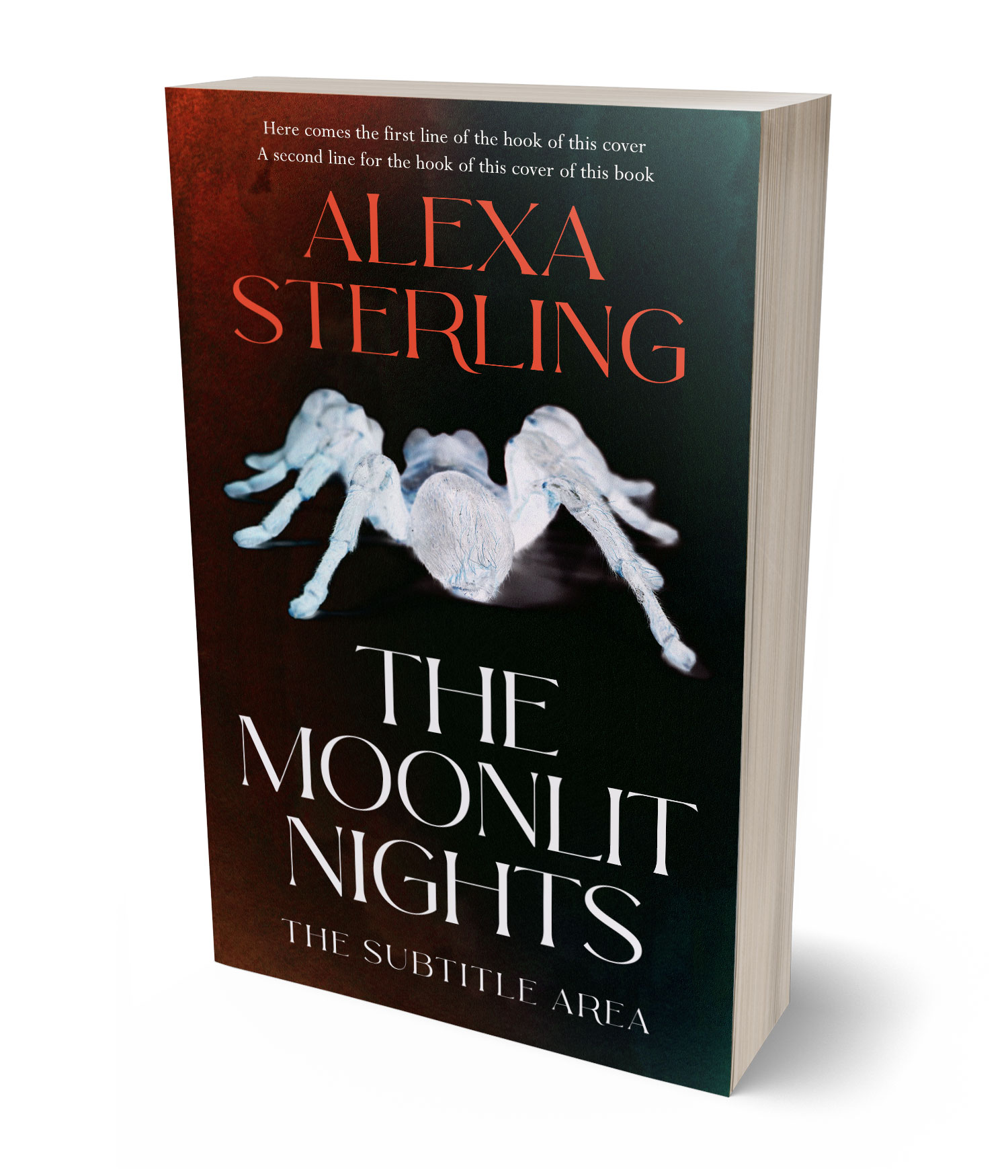 3D view of Premade Horror Book Cover - Cold Turkey #37088 | BookCoverZone*