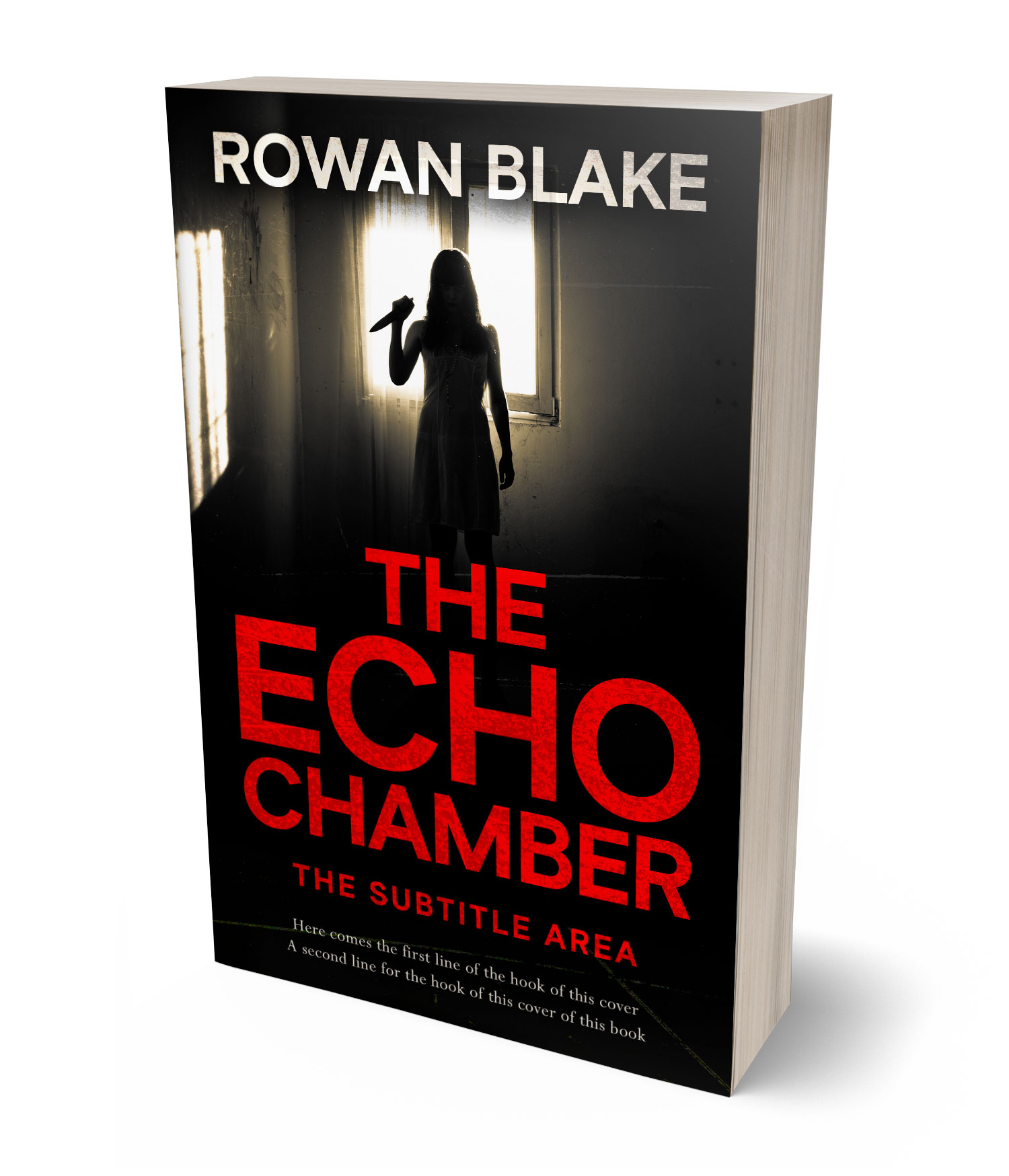 3D view of Premade Mystery & Thriller & Suspense Book Cover - Valencia #37113 | BookCoverZone