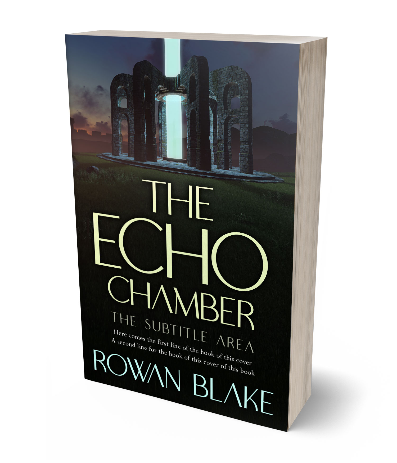 3D view of Premade Science Fiction Book Cover - Woodsmoke #37135 | BookCoverZone*