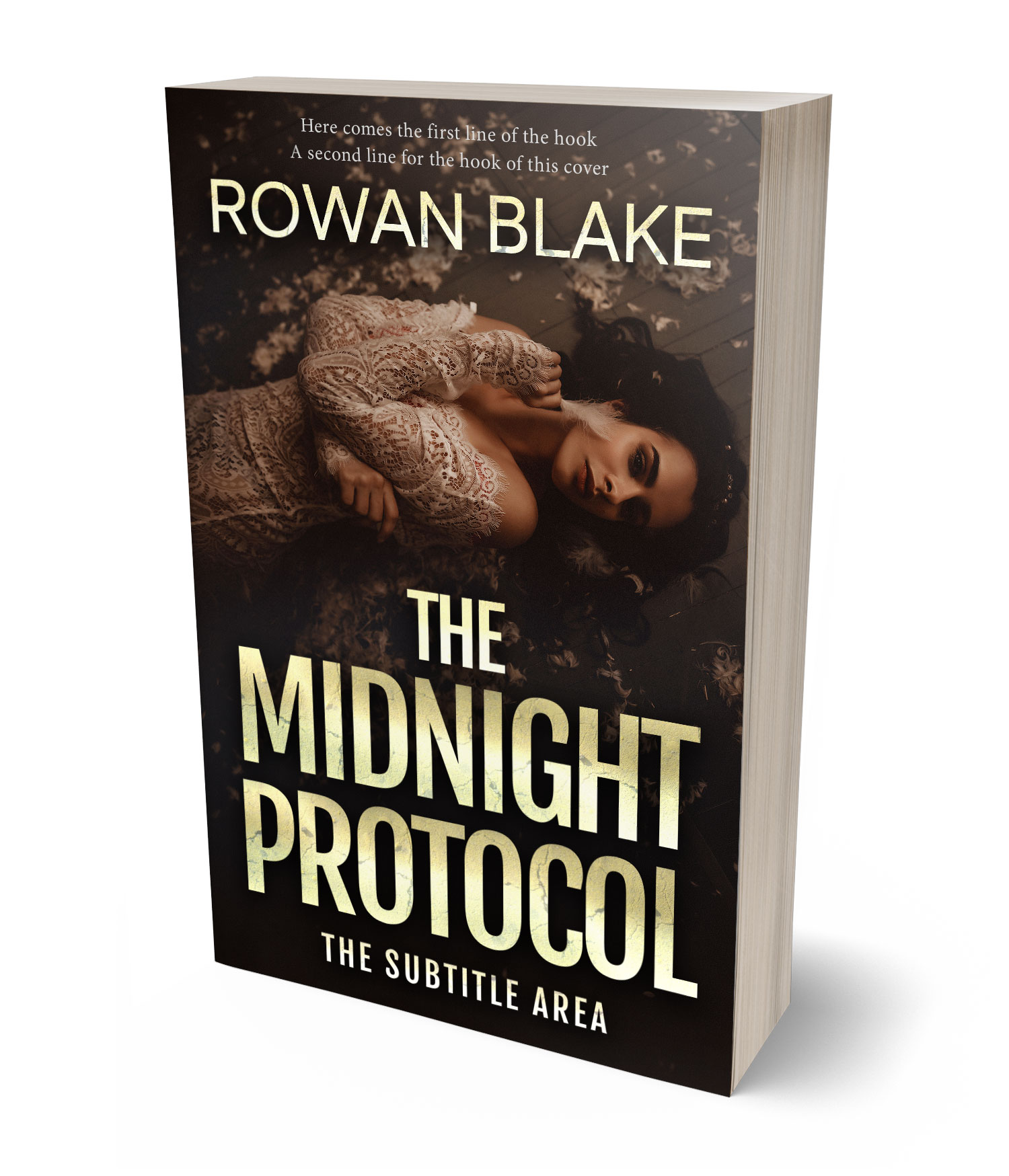 3D view of Premade Mystery & Thriller & Suspense Book Cover - Pavlova #37159 | BookCoverZone