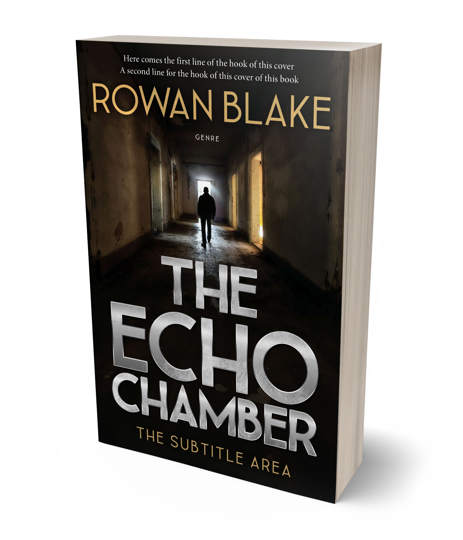 3D view of Premade Mystery & Thriller & Suspense Book Cover - Nomad #37178 | BookCoverZone
