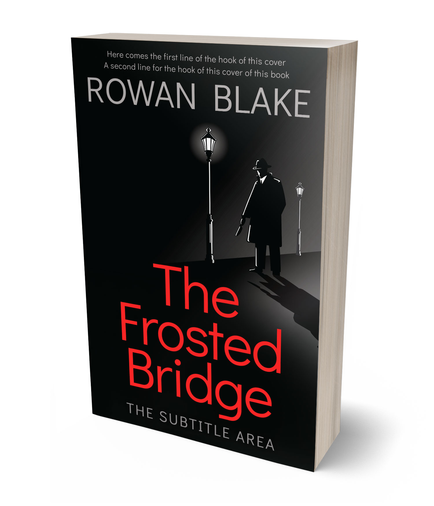 3D view of Premade Mystery & Thriller & Suspense Book Cover - Woodsmoke #37181 | BookCoverZone