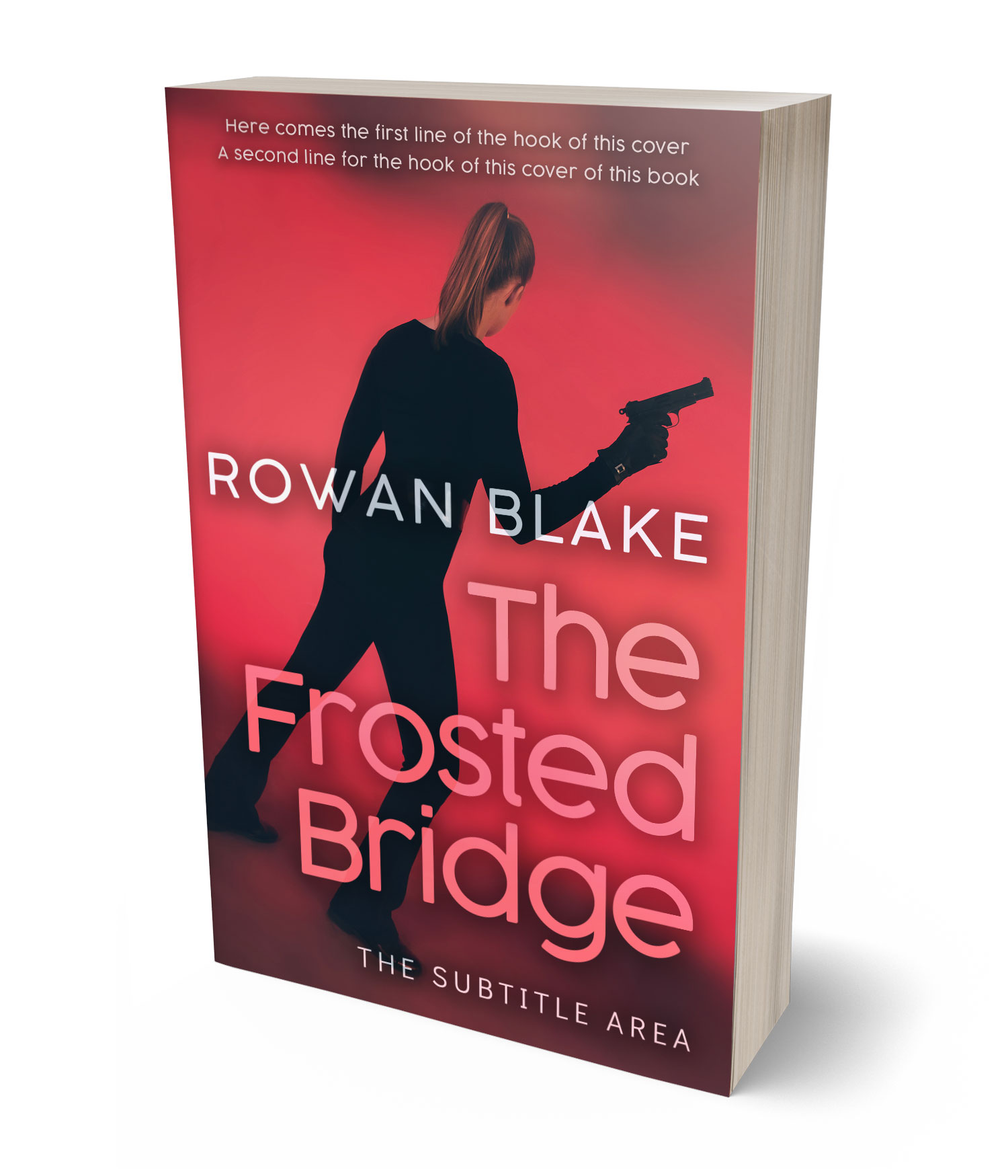 3D view of Premade Mystery & Thriller & Suspense Book Cover - Valencia #37184 | BookCoverZone