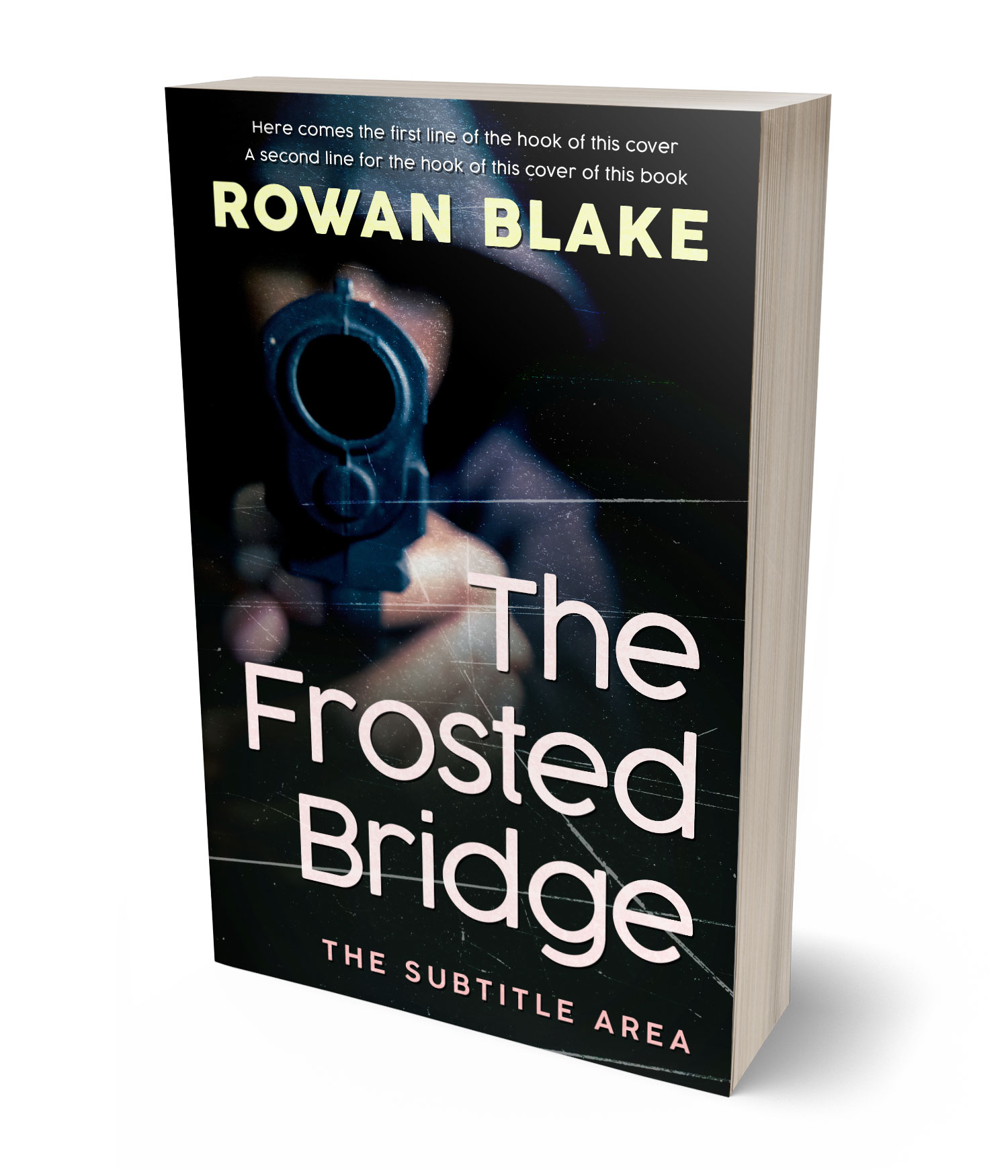3D view of Premade Mystery & Thriller & Suspense Book Cover - Bunker #37187 | BookCoverZone