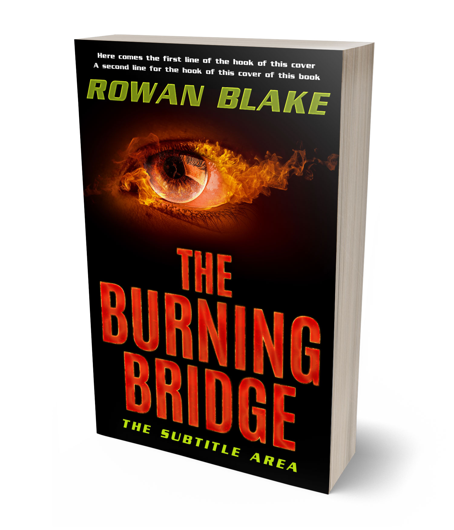 3D view of Premade Mystery & Thriller & Suspense Book Cover - Graphite #37227 | BookCoverZone*