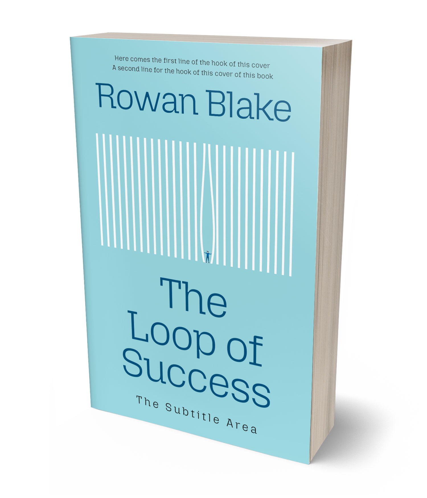 3D view of Premade Business Book Cover - Morning Glory #37237 | BookCoverZone