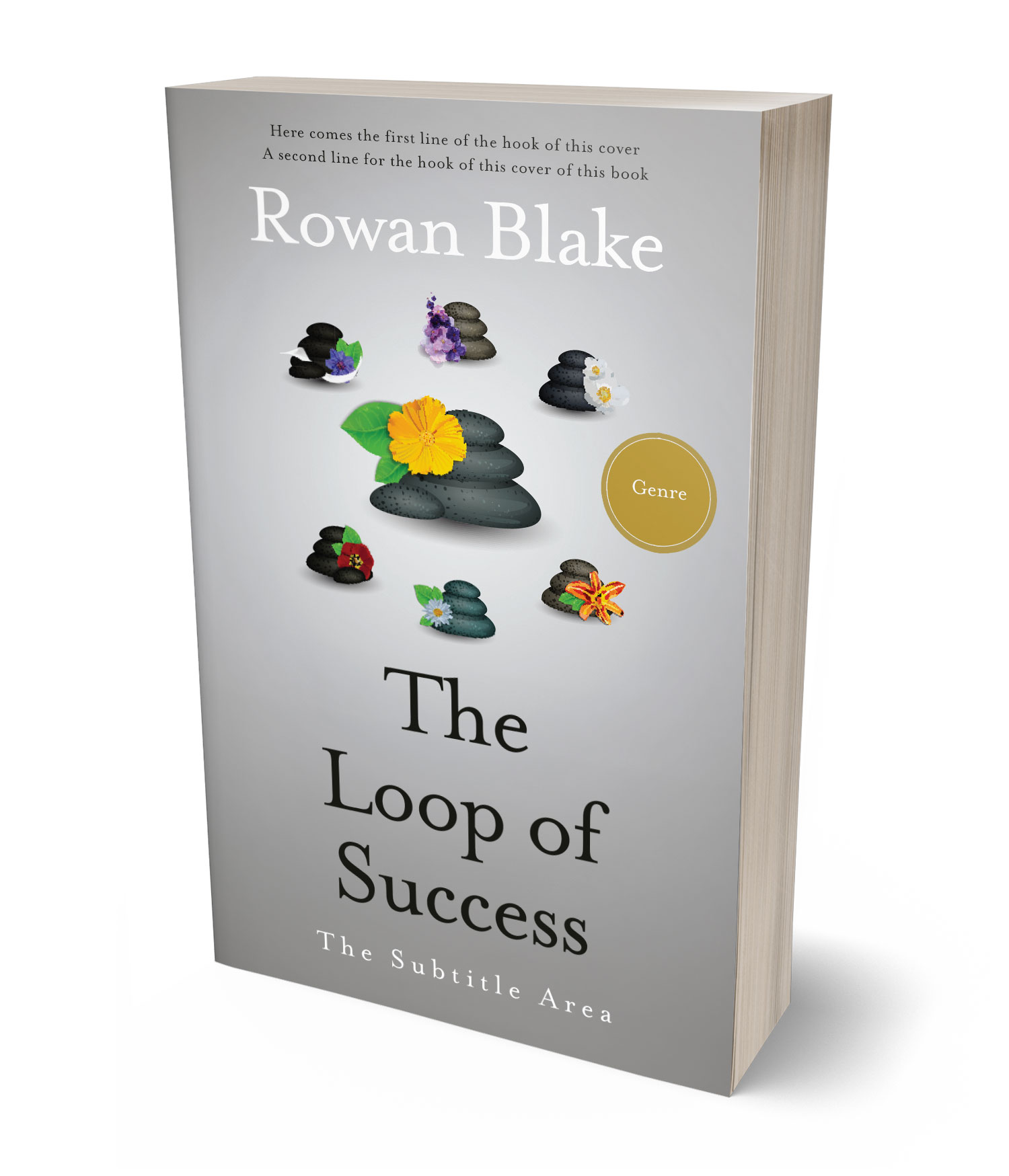 3D view of Premade Self-Improvement & Self-Help Book Cover - Bombay #37245 | BookCoverZone