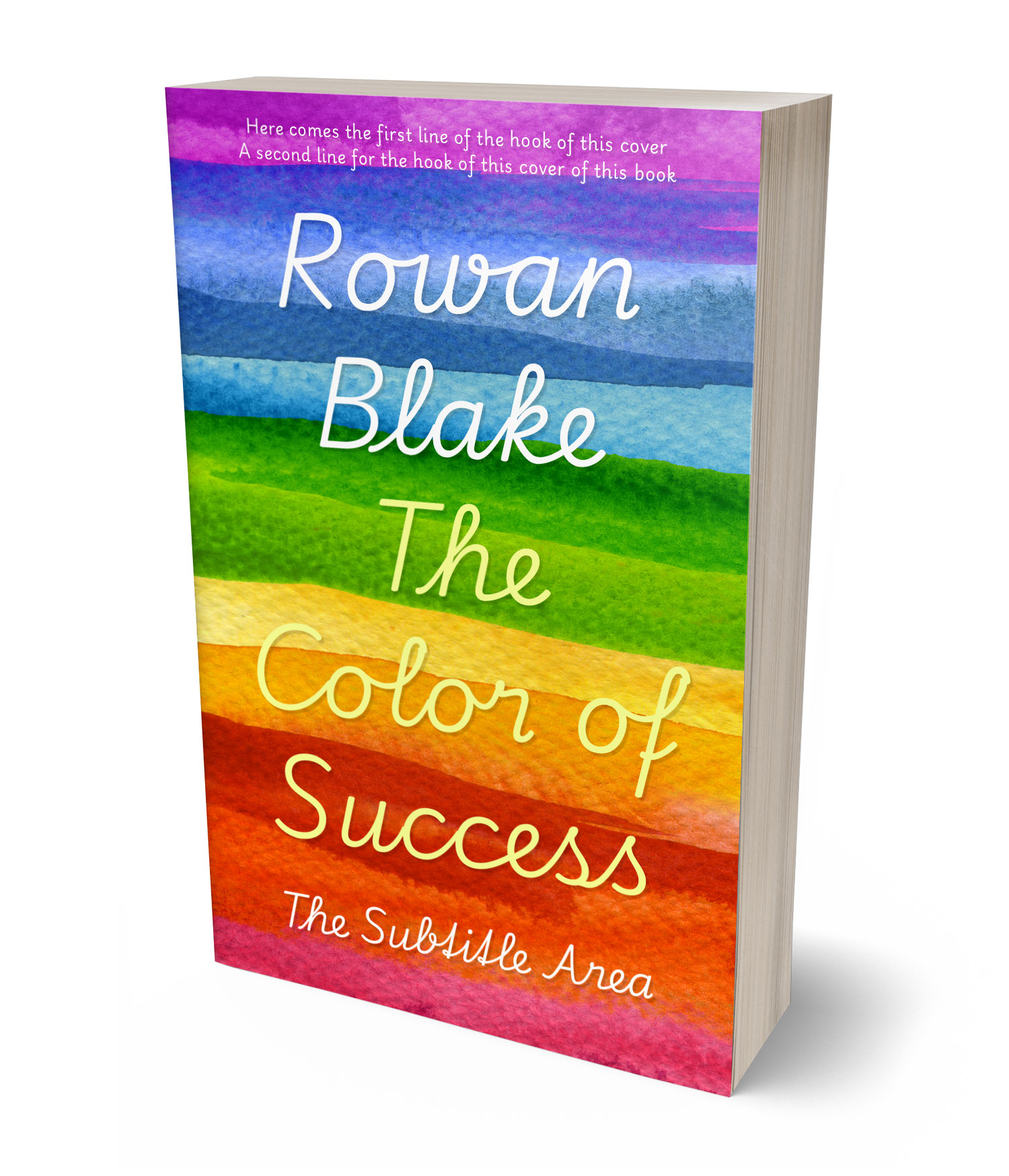 3D view of Premade Self-Improvement & Self-Help Book Cover - Orange Roughy #37254 | BookCoverZone*