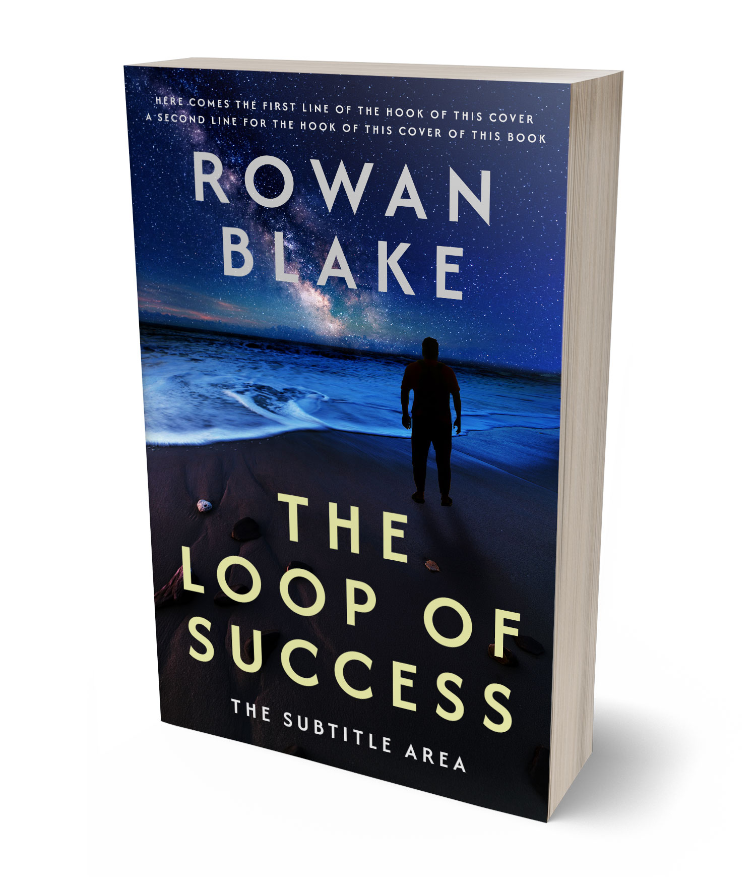 3D view of Premade Mystery & Thriller & Suspense Book Cover - Ebony #37257 | BookCoverZone