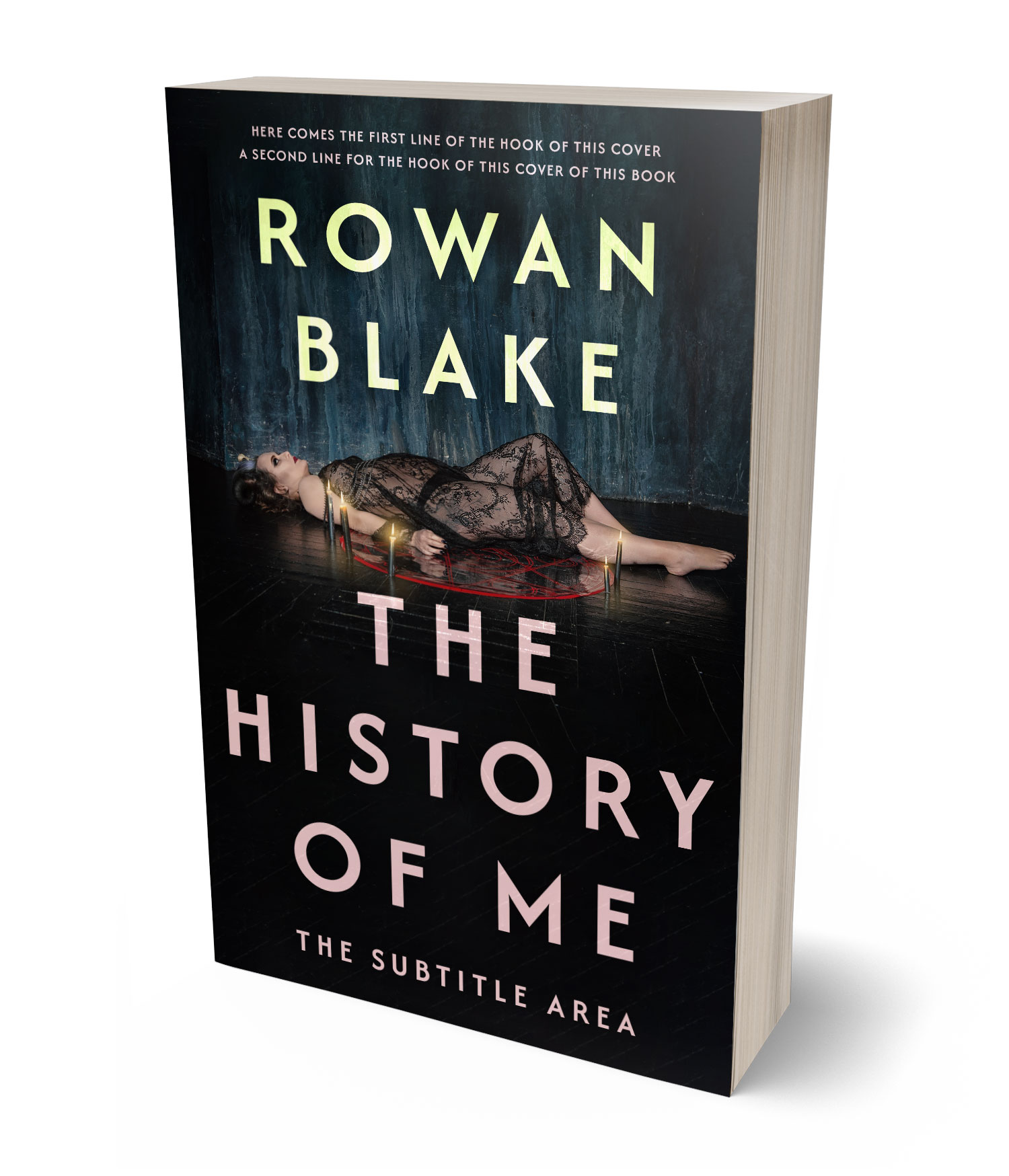 3D view of Premade Horror Book Cover - Bunker #37268 | BookCoverZone