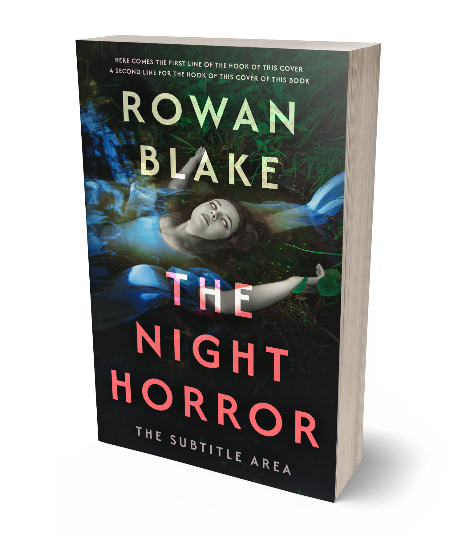 3D view of Premade Horror Book Cover - Outer Space #37273 | BookCoverZone