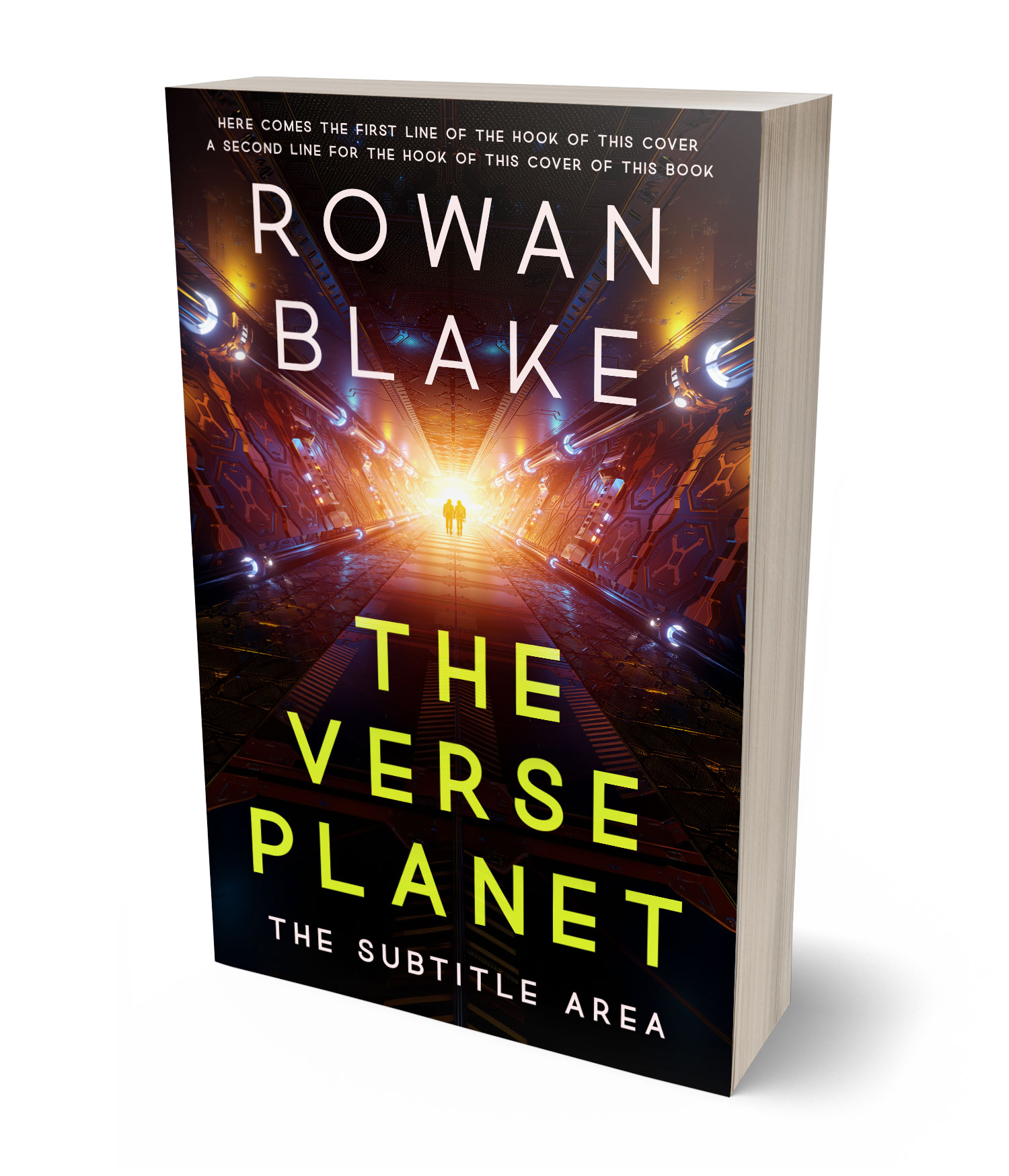 3D view of Premade Science Fiction Book Cover - Whiskey #37280 | BookCoverZone
