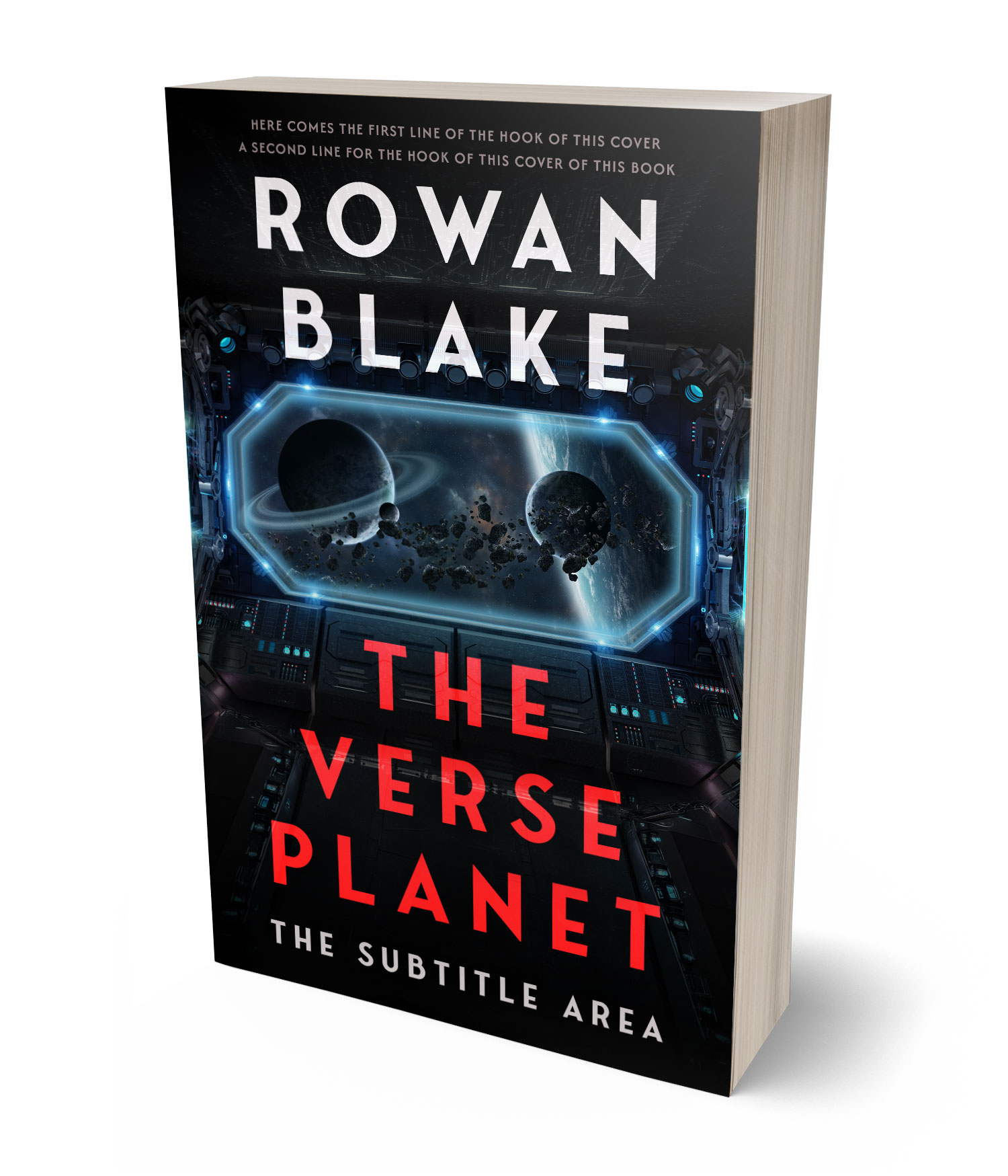 3D view of Premade Science Fiction Book Cover - Bunker #37281 | BookCoverZone