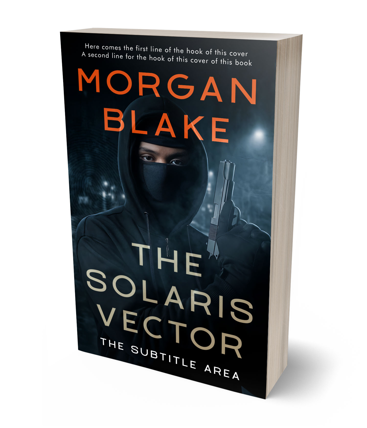 3D view of Premade Mystery & Thriller & Suspense Book Cover - Aztec #37298 | BookCoverZone